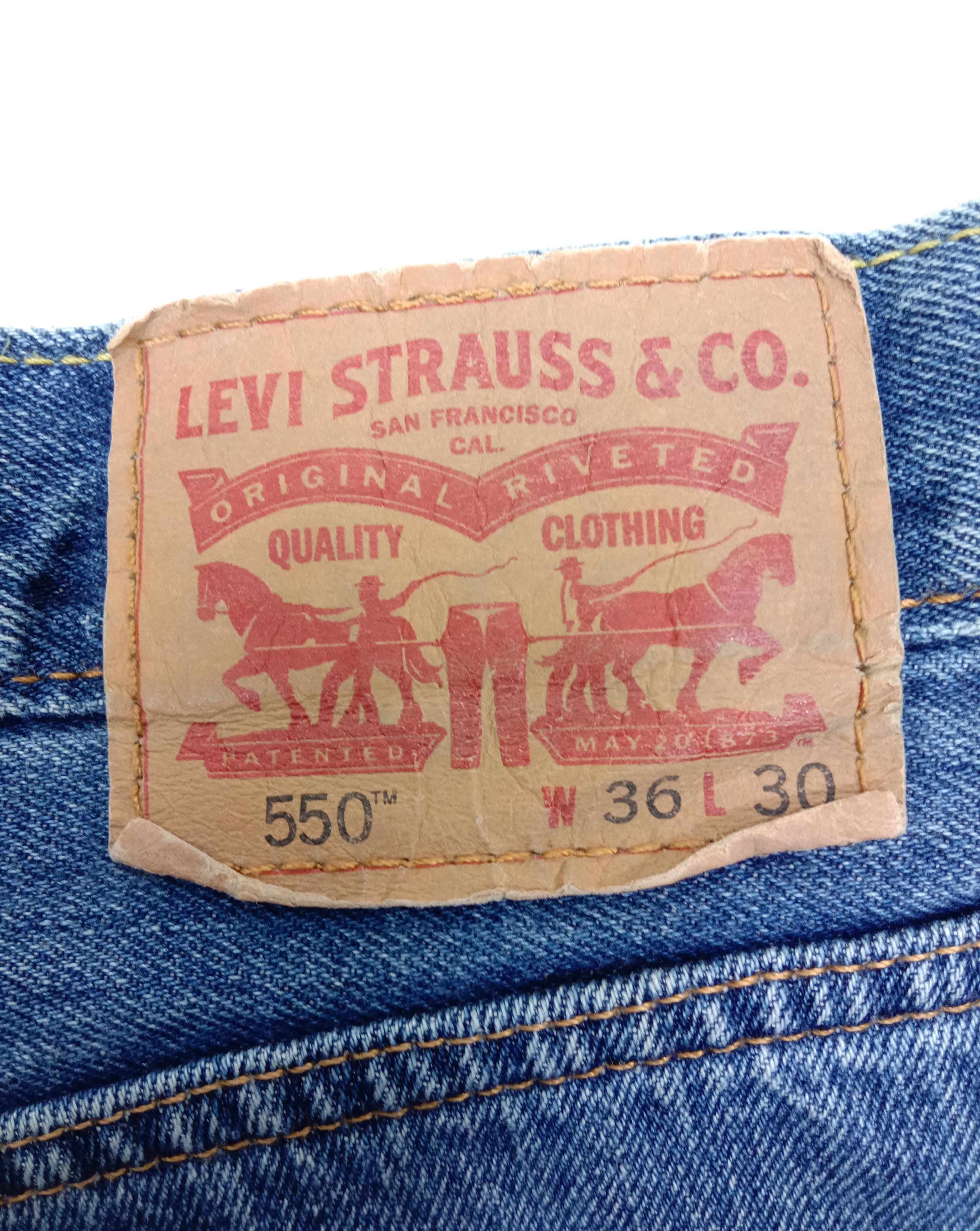 Levi's Vintage Levi's 550 Jeans Earth Tone Relaxed Fit Denim Size US 36 / EU 52 - 13 Thumbnail