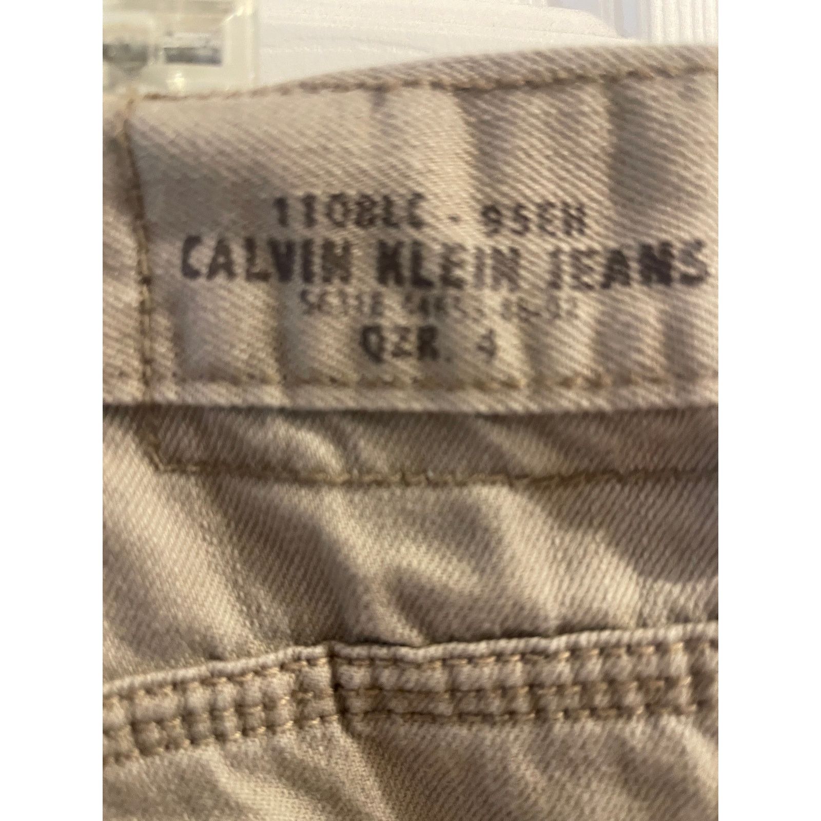 Calvin Klein Calvin Klein Jeans Men’s Khaki Straight Leg Pants Size 42 Size US 42 / EU 58 - 5 Thumbnail