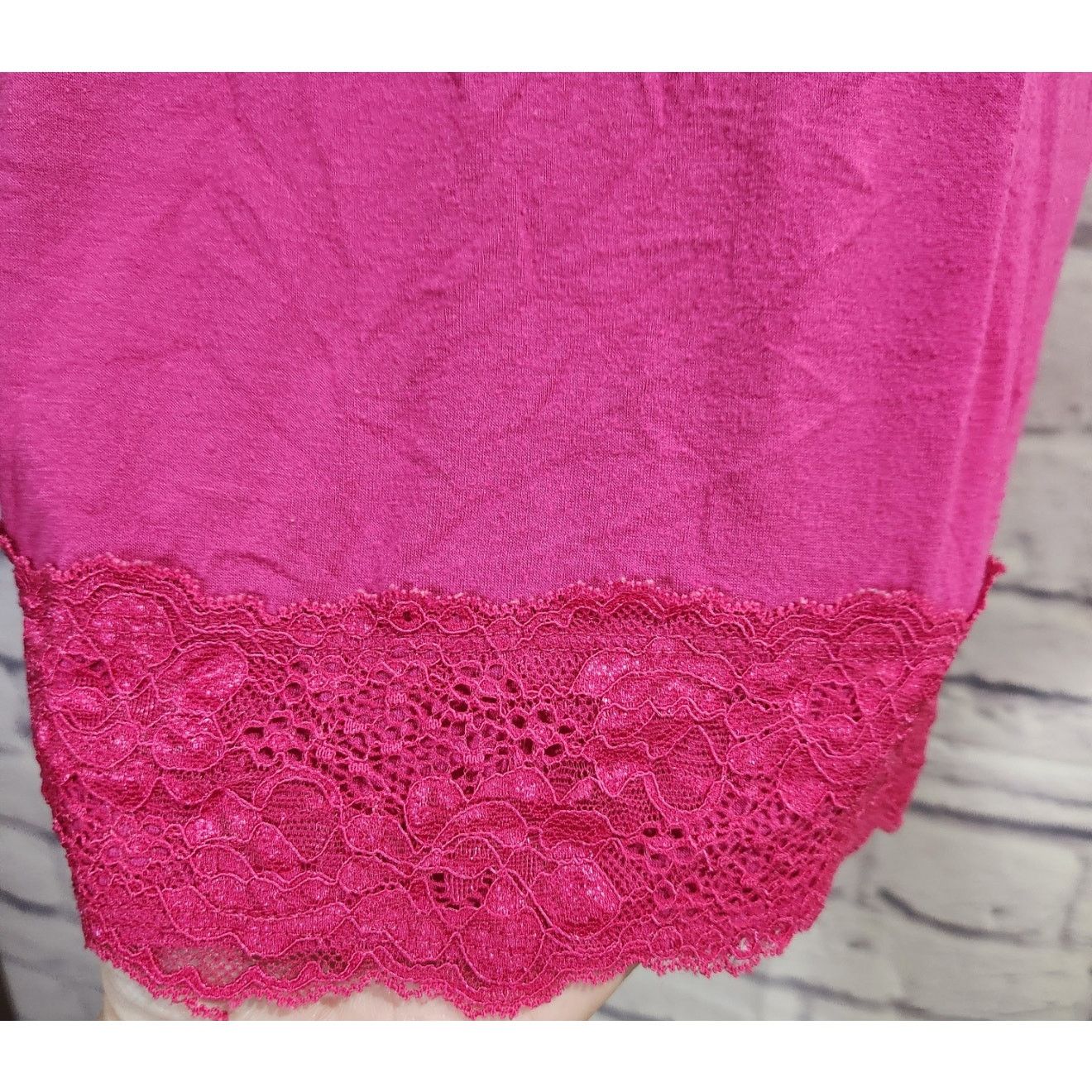 Other Pink Fuchsia Lace Adjustable Spaghetti Strap Tank Top 22 24 Size 3XL / US 20-22 - 3 Thumbnail