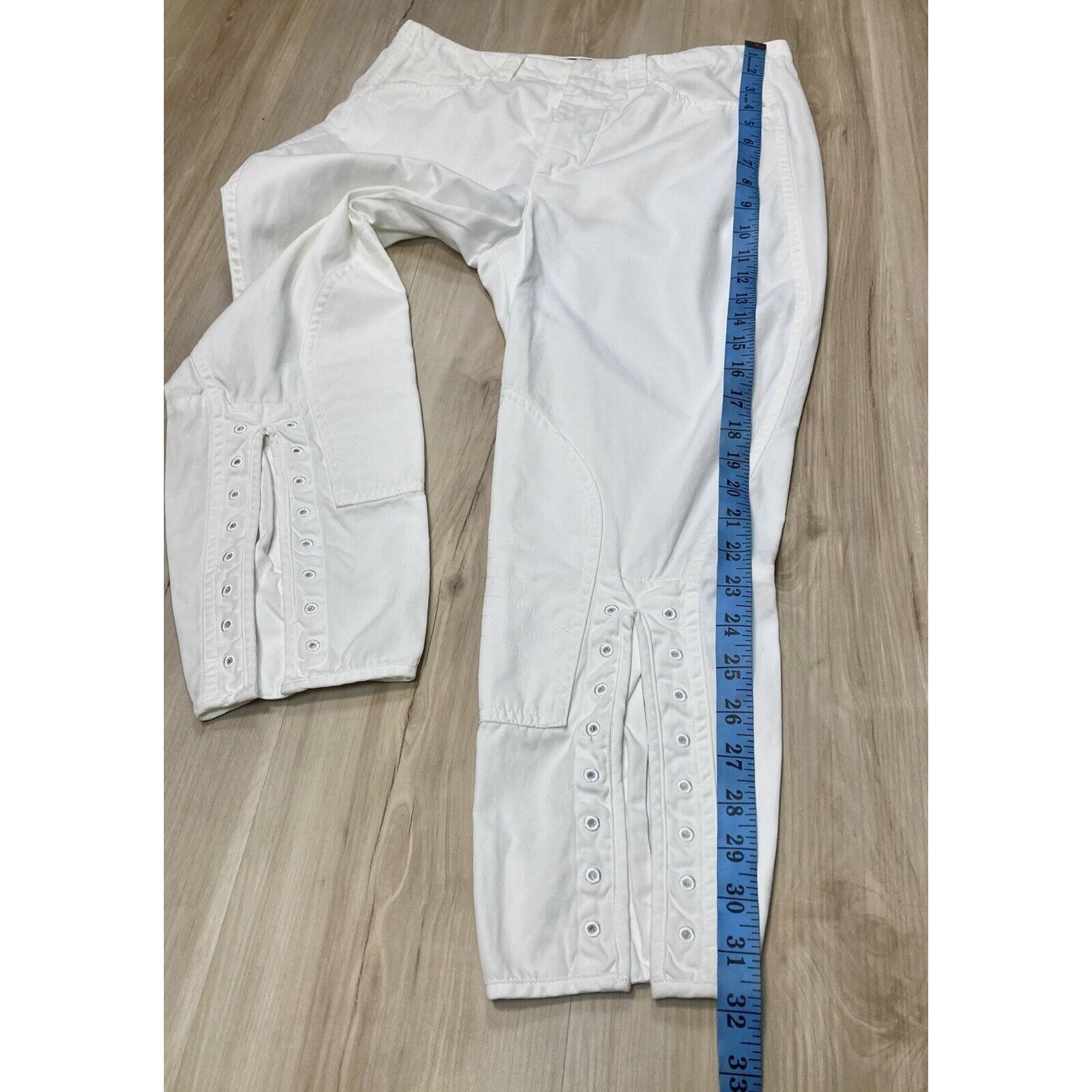 Balenciaga BALENCIAGA Women’s 6 US /36 EU Pants Crop White Y2K Vintage Size 28" / US 6 / IT 42 - 14 Thumbnail