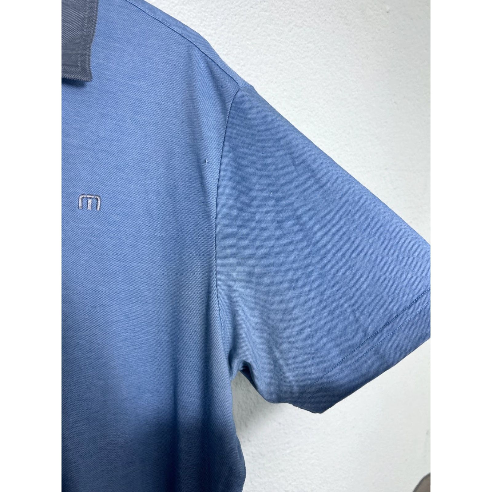 TravisMathew Travis Mathew Polo Shirt Short Sleeve Golf XL Mens Gray Blue Size US XL / EU 56 / 4 - 4 Thumbnail