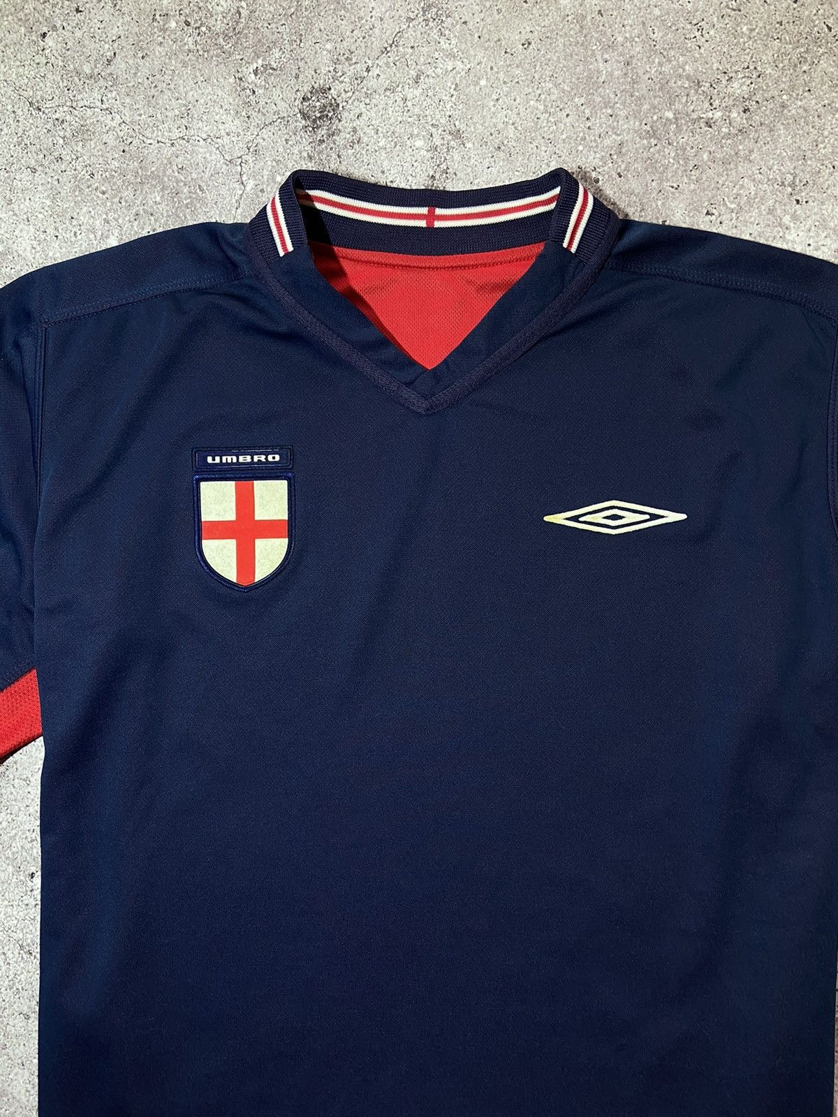 Umbro × Vintage England 2004 Umbro Vintage Football Jersey Double-sided tee Size US L / EU 52-54 / 3 - 9 Thumbnail