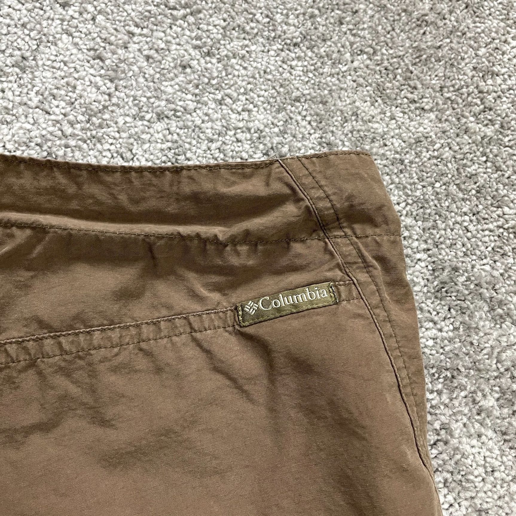 Vintage Columbia Bermuda Shorts Womens Medium Brown Cotton Nylon Casual Outdoor Active Size 32" / US 10 / IT 46 - 4 Thumbnail