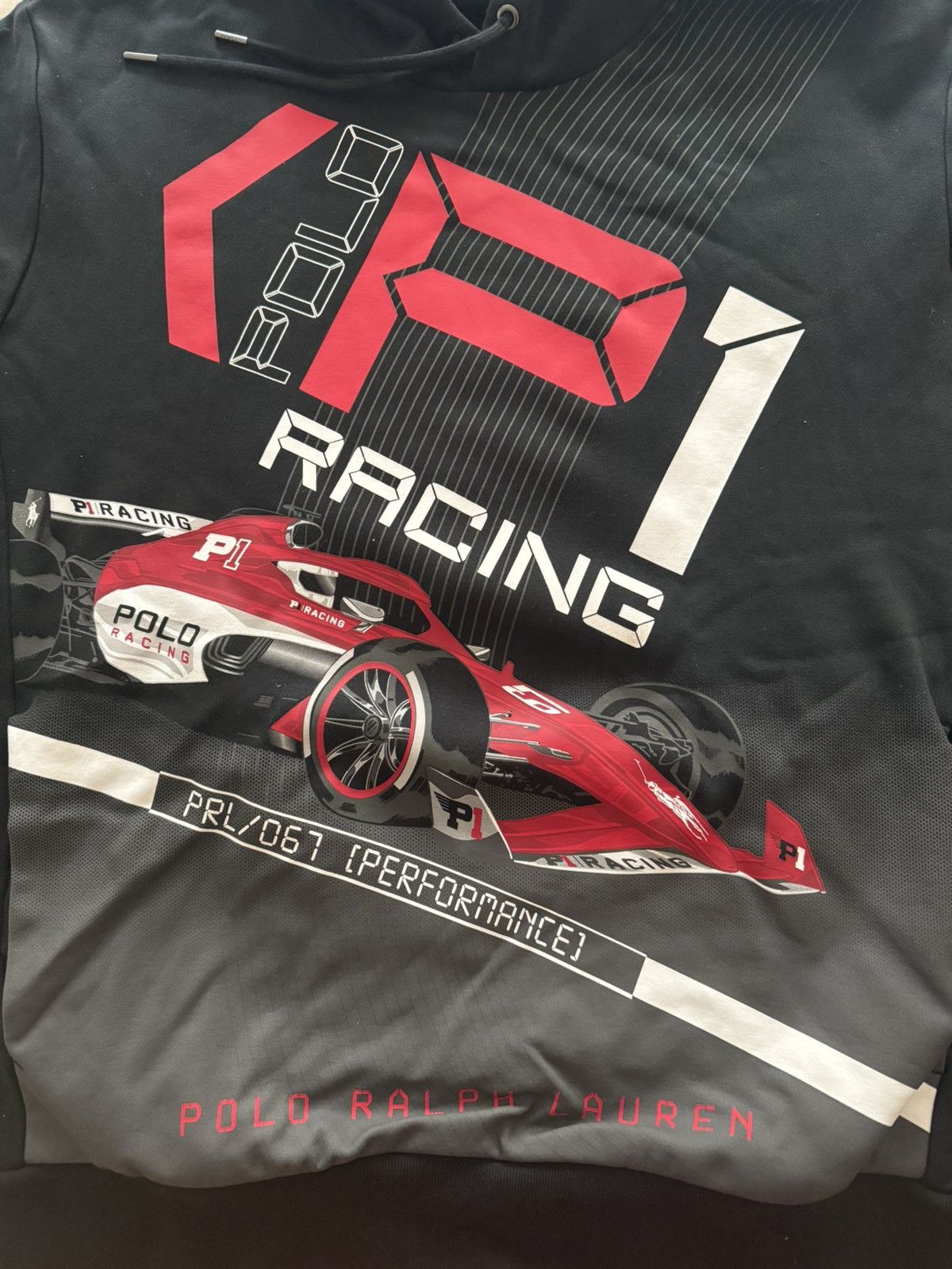 Polo Ralph Lauren POLO RALPH LAUREN - P1 Racing Interlock Black/Red Hoodie Size US L / EU 52-54 / 3 - 2 Thumbnail