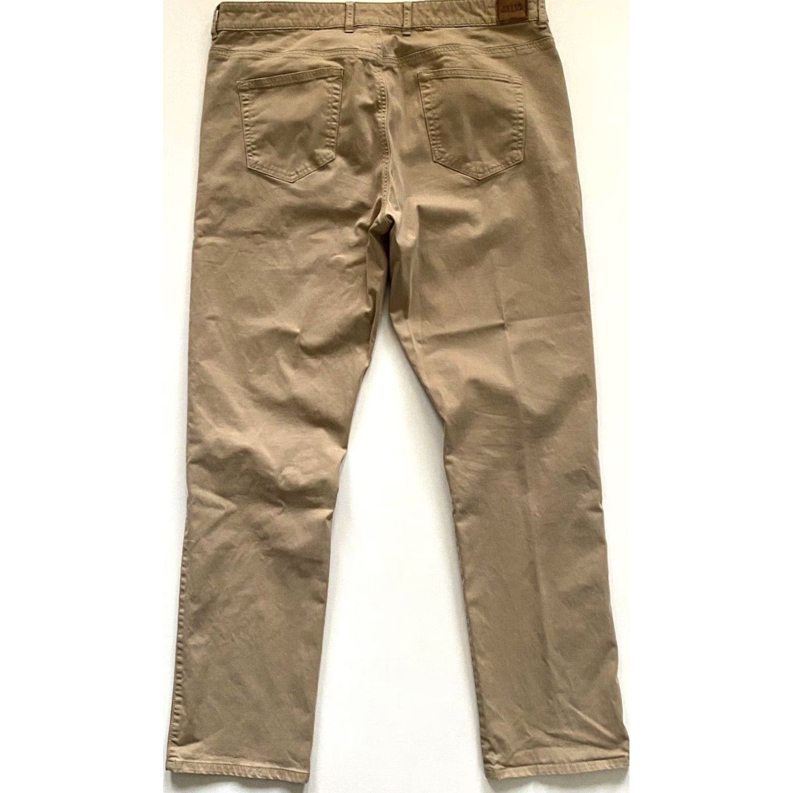 Peter Millar Peter Millar Men’s Ultimate Sateen Five-Pocket Pants Sz 38 Beige Cotton Blend Flat Front Regular Straight 32in Inseam 5-Pocket Chino Size US 38 / EU 54 - 2 Thumbnail