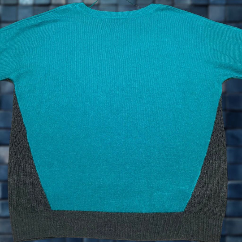 Apt. 9 Apt. 9 Sweater Womens Medium Crew Neck Green Colorblock Pullover NWT Cozy Knit Warm Winter Fall 90s Style Mens Womens Size M / US 6-8 / IT 42-44 - 1 Thumbnail