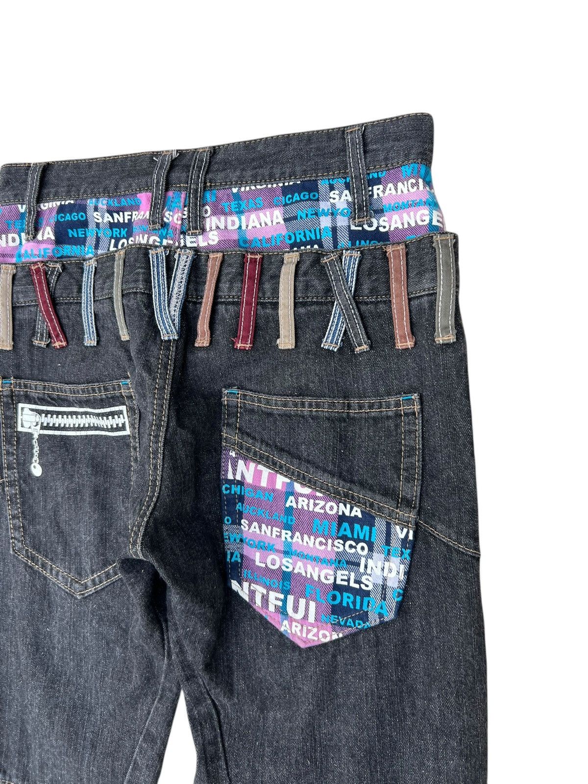 Vintage Double Waist Antfui Multiple Colour Denim Jeans Size US 29 - 15 Thumbnail