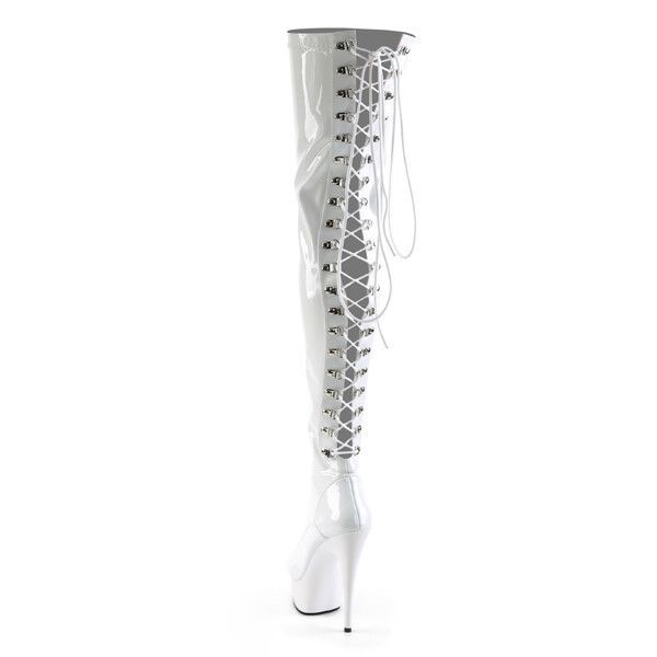 Other Delight 3063 Back Lace Thigh High Boots 6" High Heel Platfor Size US 10 / IT 40 - 5 Thumbnail