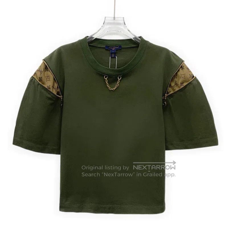 Louis Vuitton Louis Vuitton 23 army green presbyopic zip paneled cotton Size US L / EU 52-54 / 3 - 1 Thumbnail