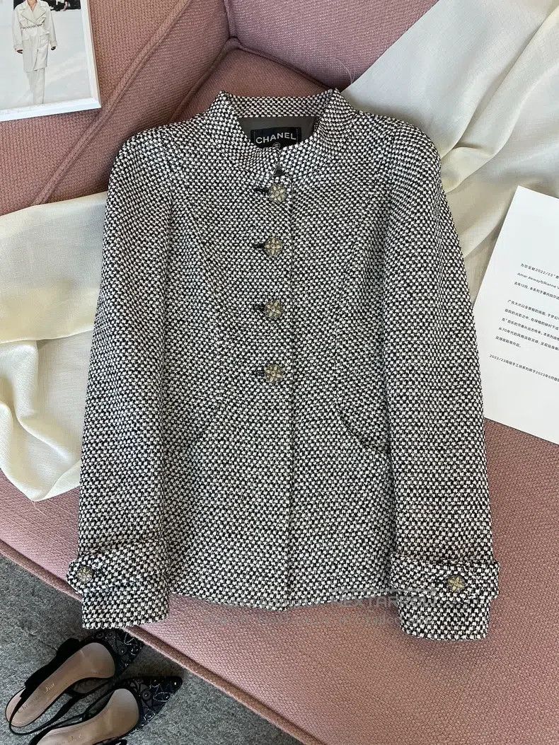 Chanel Chanel Mumbai series stand-up collar tweed woven jacket Size XS / US 0-2 / IT 36-38 - 1 Thumbnail