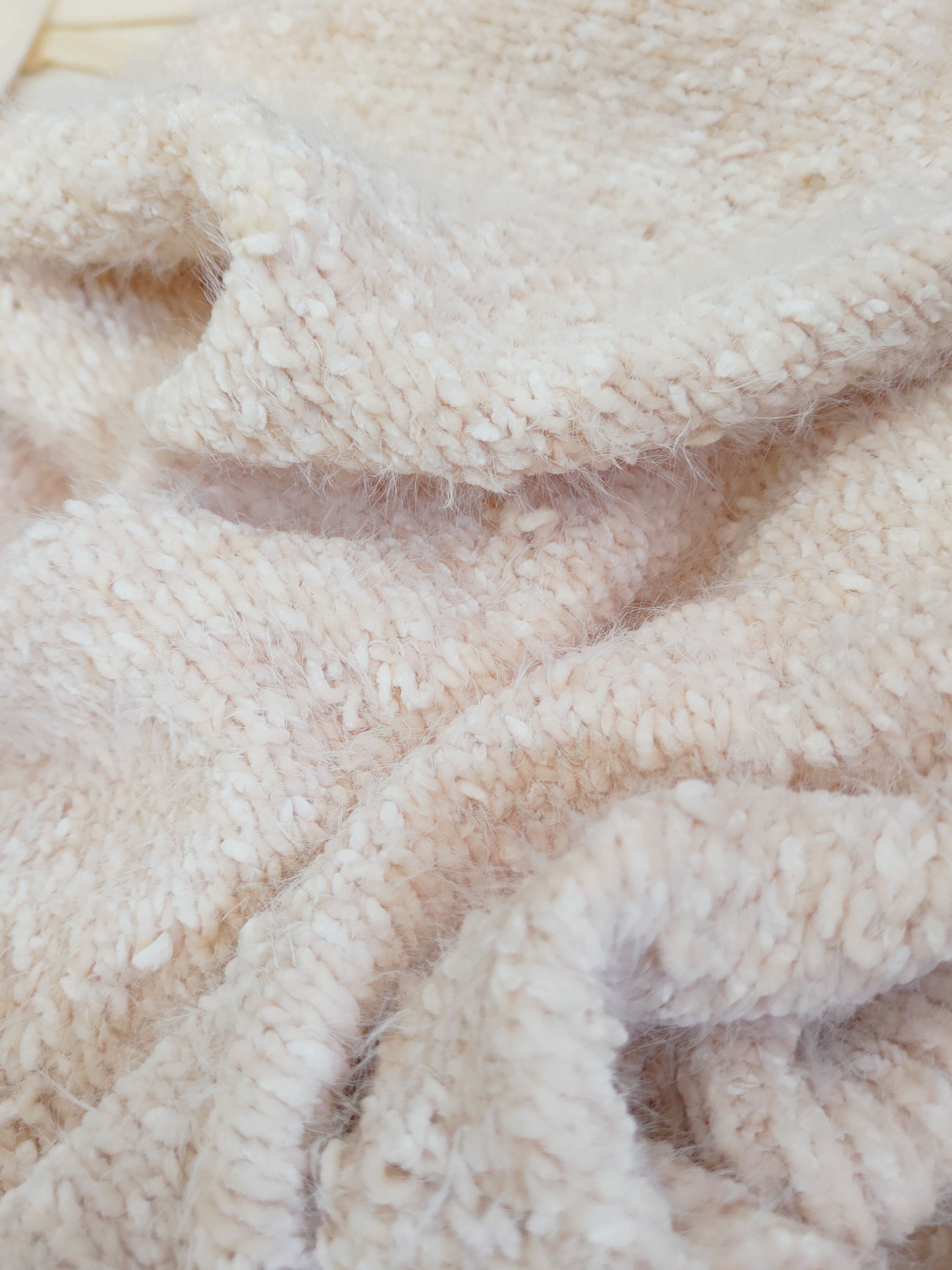 Japanese Brand × Vintage Pigment Cream Shag Shaggy Fur Mohair Knitwear #W759 Size S / US 4 / IT 40 - 10 Thumbnail