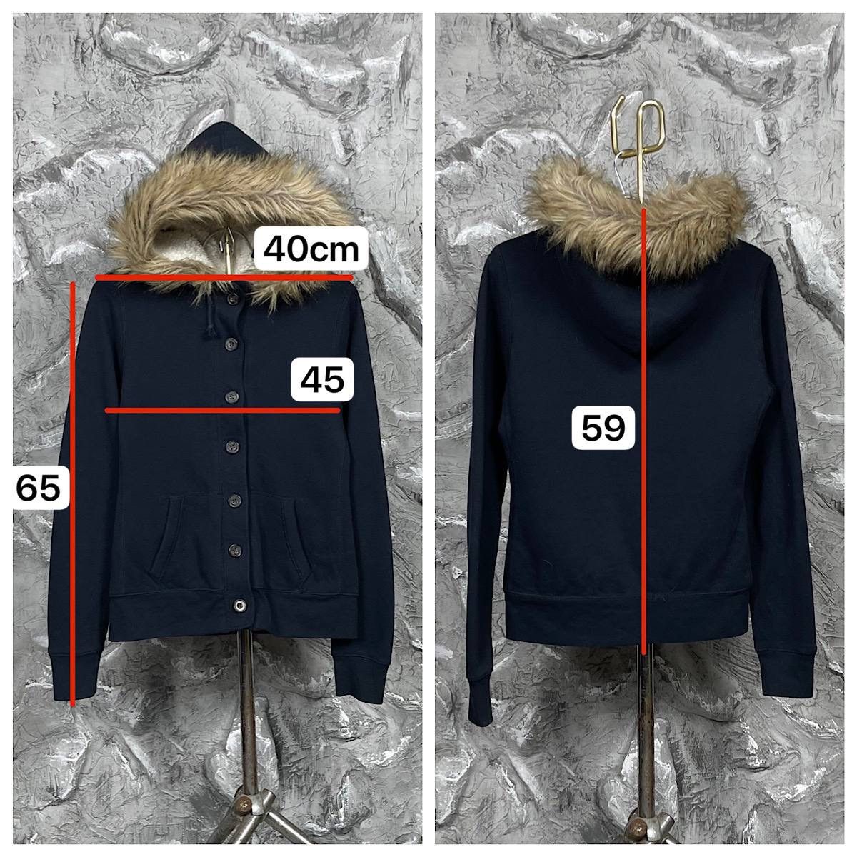 Abercrombie & Fitch × If Six Was Nine × Japanese Brand Vintage Fur Buttons Up Hoodie Y2K Japanese LGB Style Size US S / EU 44-46 / 1 - 9 Thumbnail