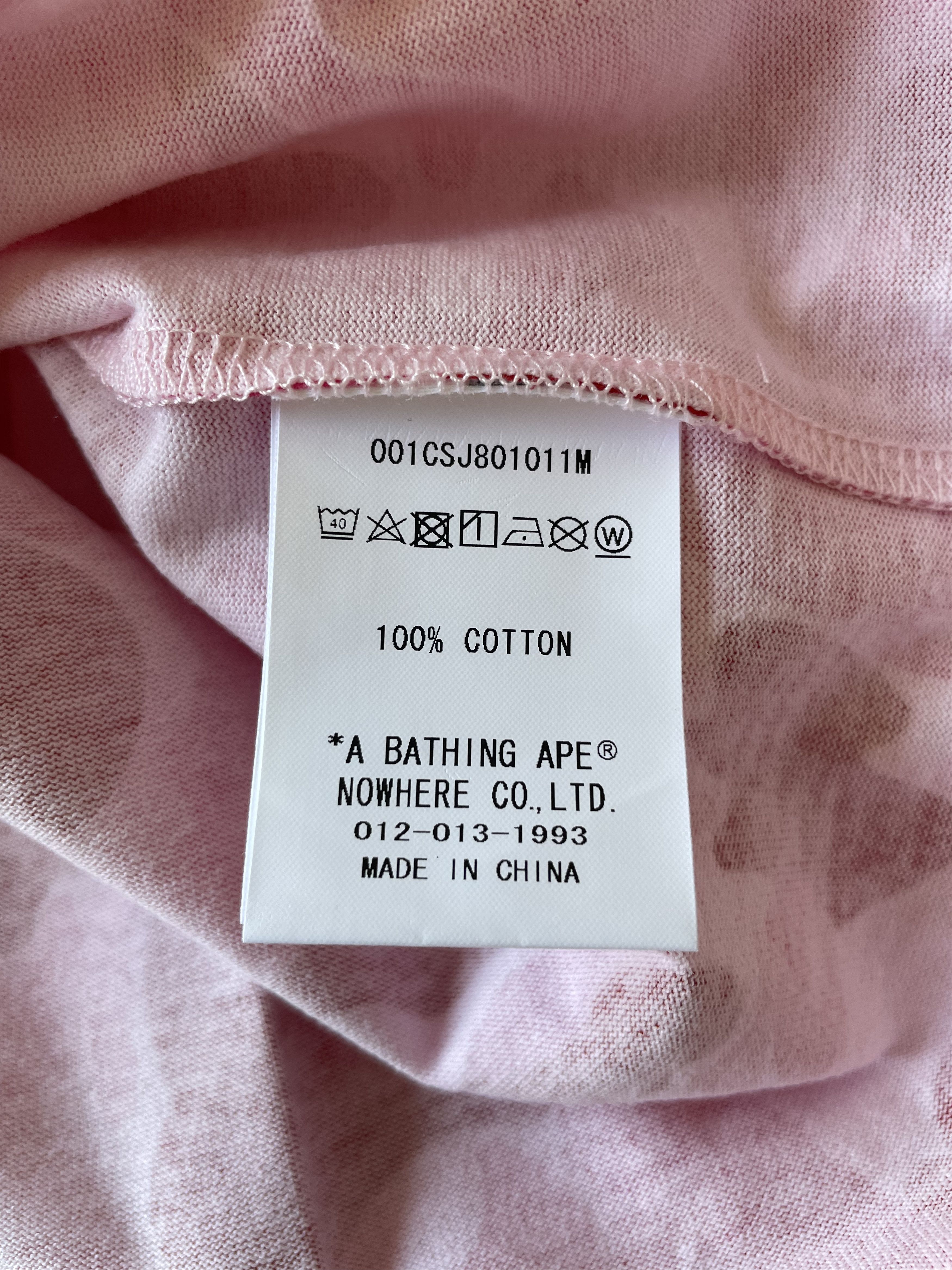 Bape ABC CAMO COLLEGE TEE Size US XL / EU 56 / 4 - 6 Thumbnail