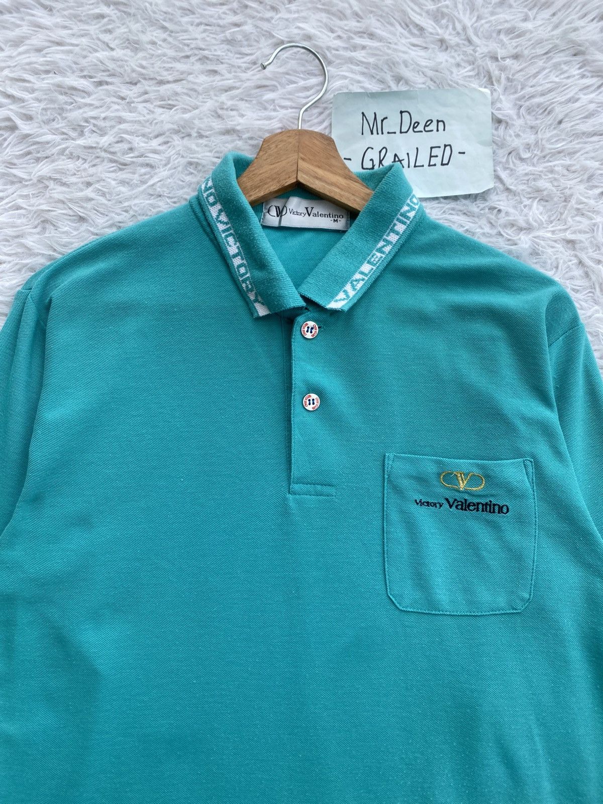 Valentino Rare Vintage Victory Valentino Longsleeve Polo Size US M / EU 48-50 / 2 - 5 Thumbnail
