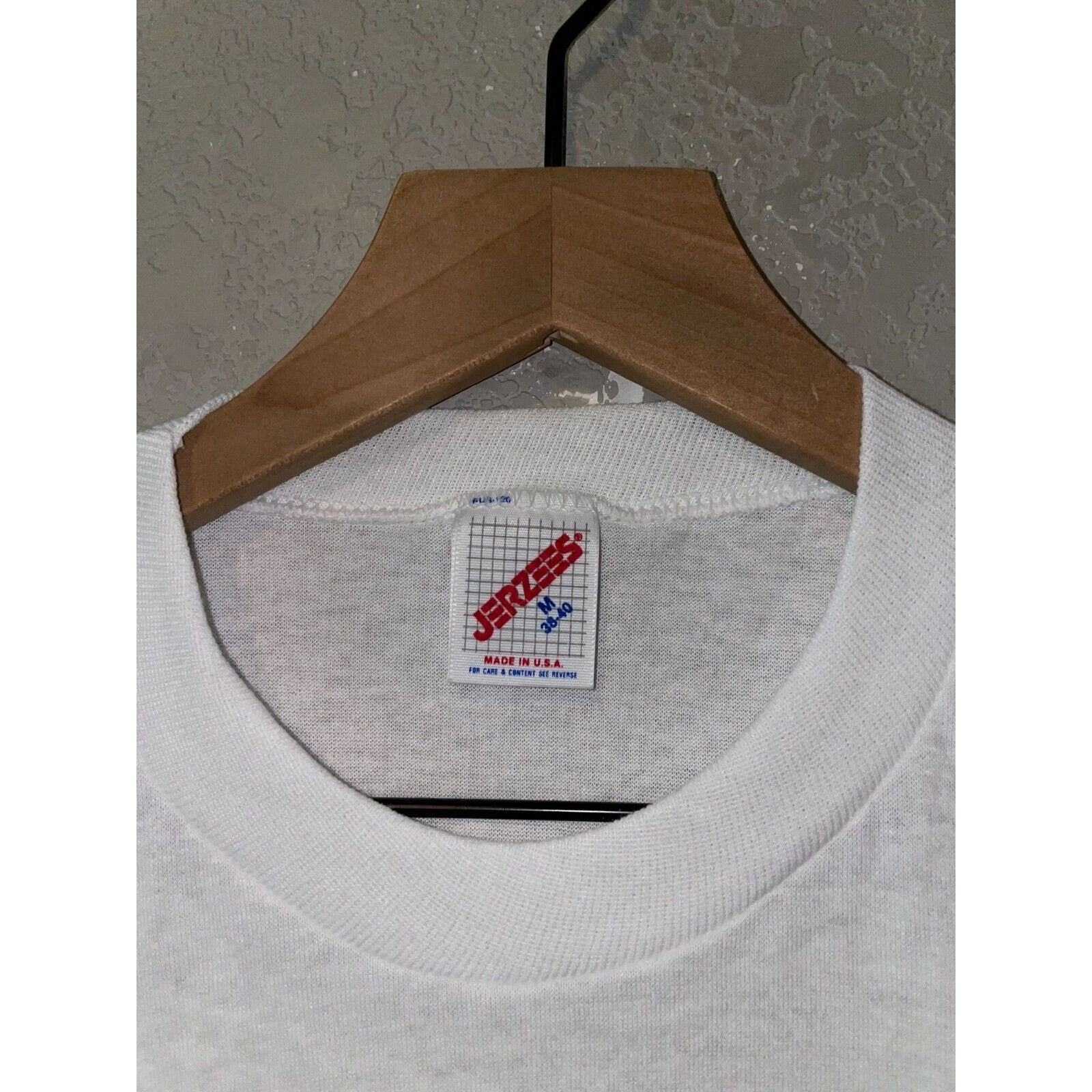 Jerzees Vintage Louisville Rocky Mountain Test Print White M Shirt Size US M / EU 48-50 / 2 - 6 Thumbnail