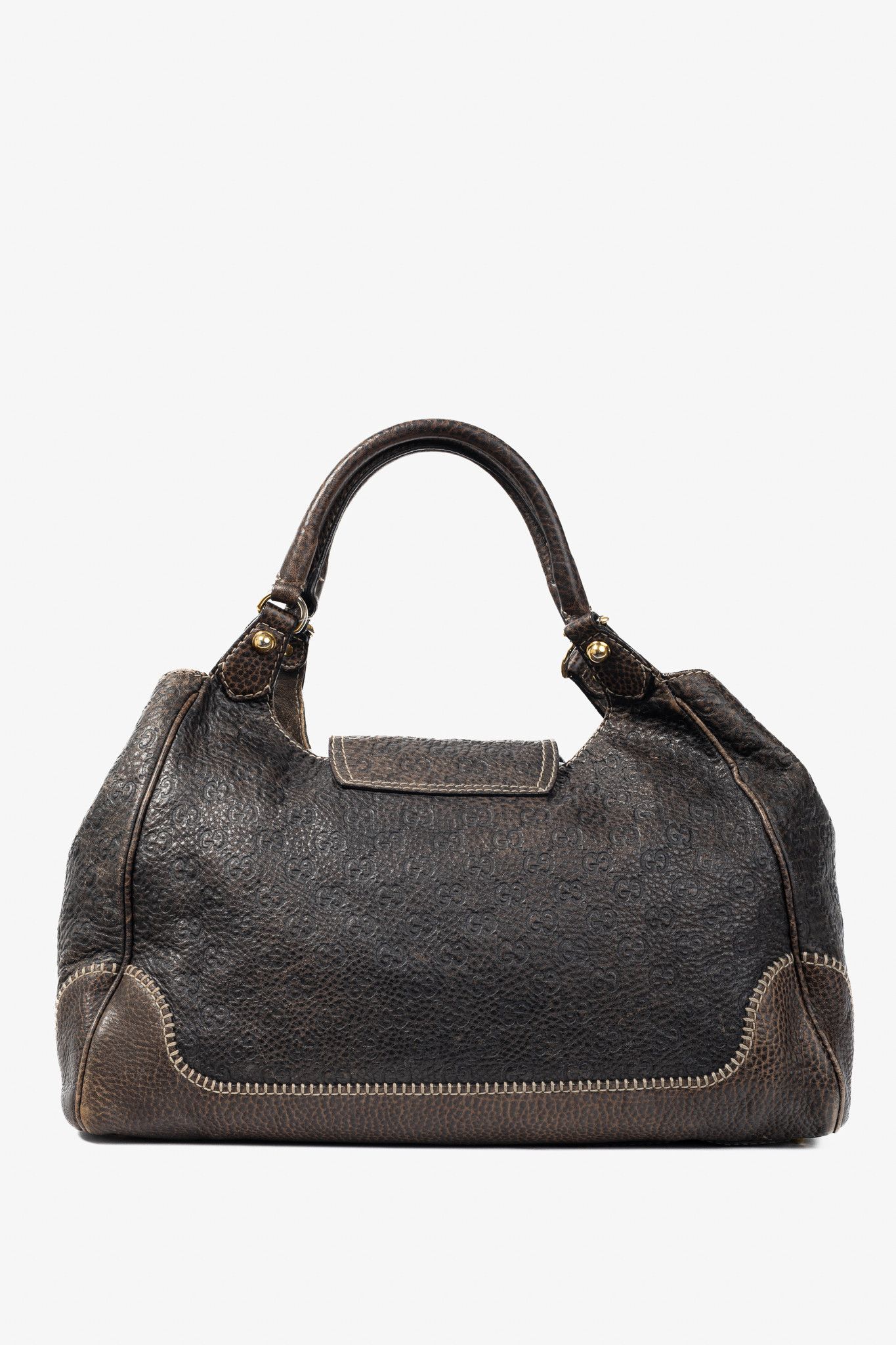 Gucci Gucci New Pelham Brown Guccissima Leather Large Shoulder Bag Size ONE SIZE - 4 Thumbnail