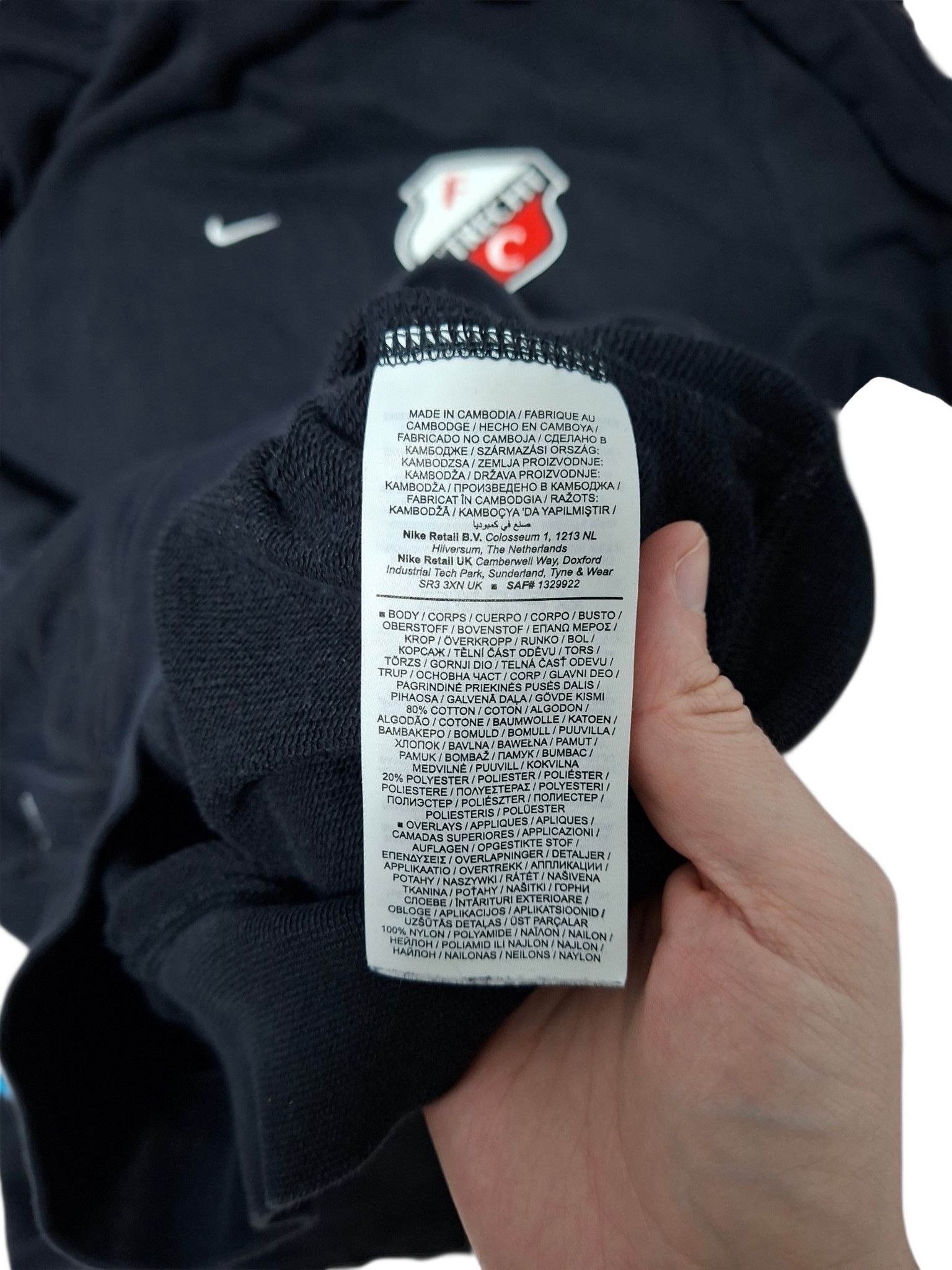 Nike UTRECHT NIKE NEDERLANDS SOCCER FOOTBALL HOODIE Size US S / EU 44-46 / 1 - 4 Thumbnail