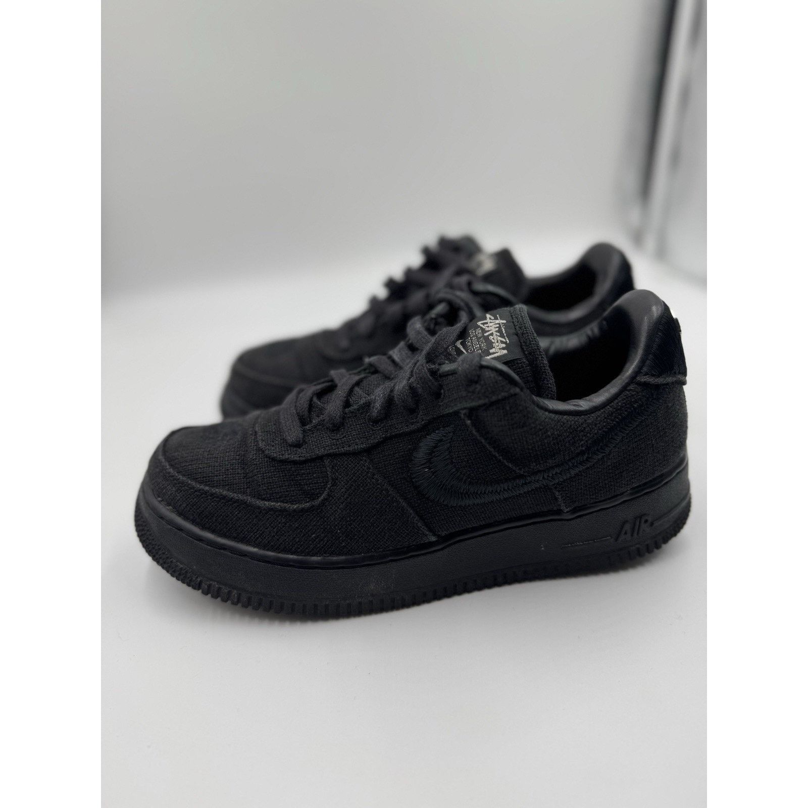 Nike Size 7 - Nike Air Force 1 Low Stussy Black BS384 Size US 7 / EU 40 - 2 Thumbnail
