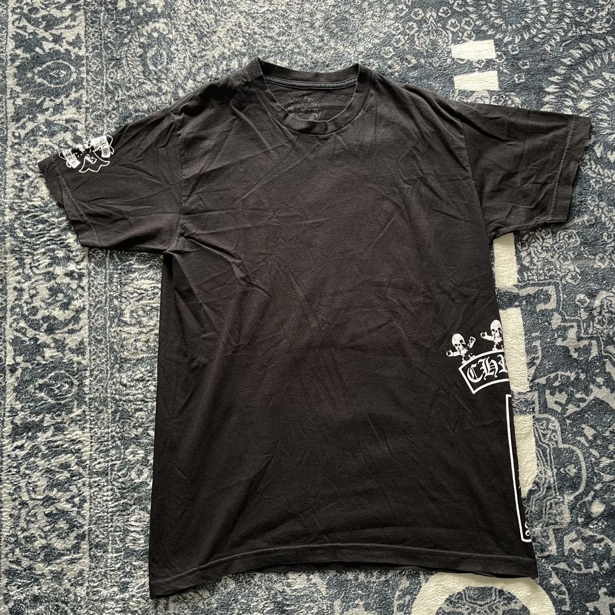 VINTAGE CHROME HEARTS FOTI SKULL SIDE T BAR TEE