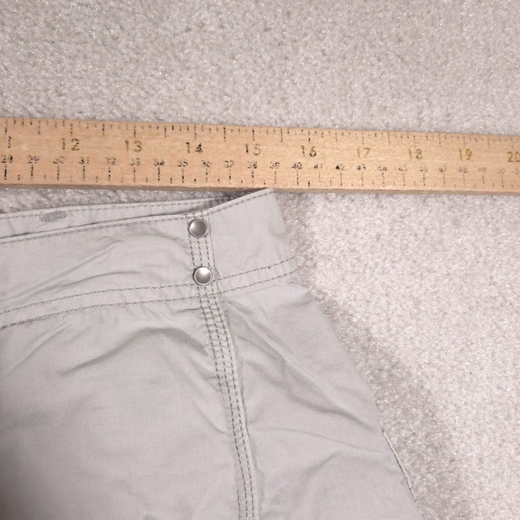 Vintage Pilcro Capri Pants Womens 29 Gray Twill Relaxed Lightweight Pockets Casual Size 29" - 5 Thumbnail