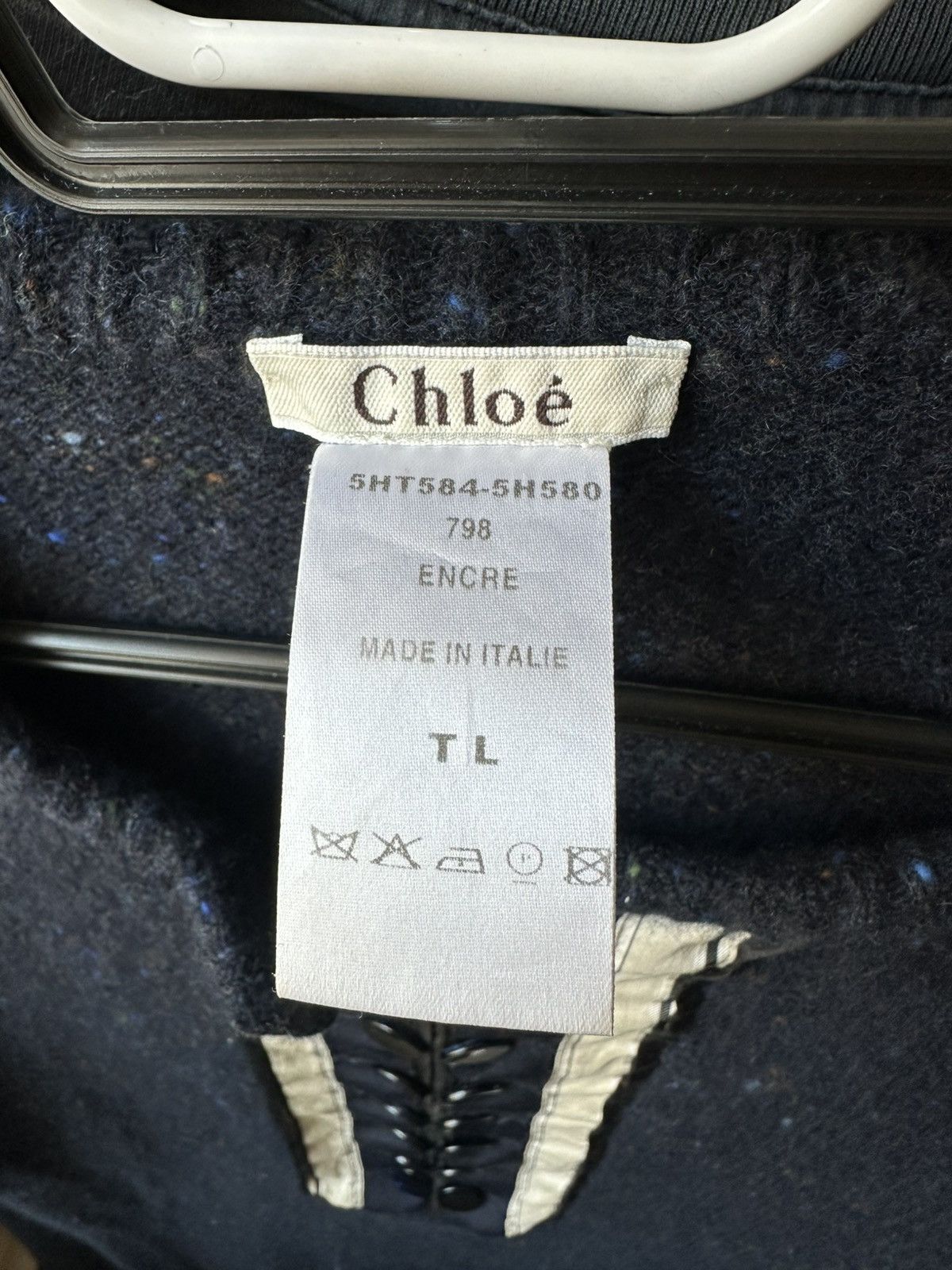 Chloe Chloe Wоmеns Wool Sweater Size L / US 10 / IT 46 - 4 Thumbnail