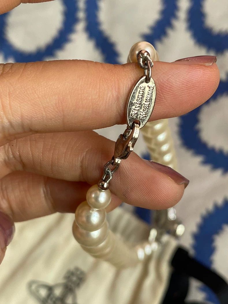 Vivienne Westwood Vivienne Westwood Saturn Pearl Necklace Size ONE SIZE - 5 Thumbnail