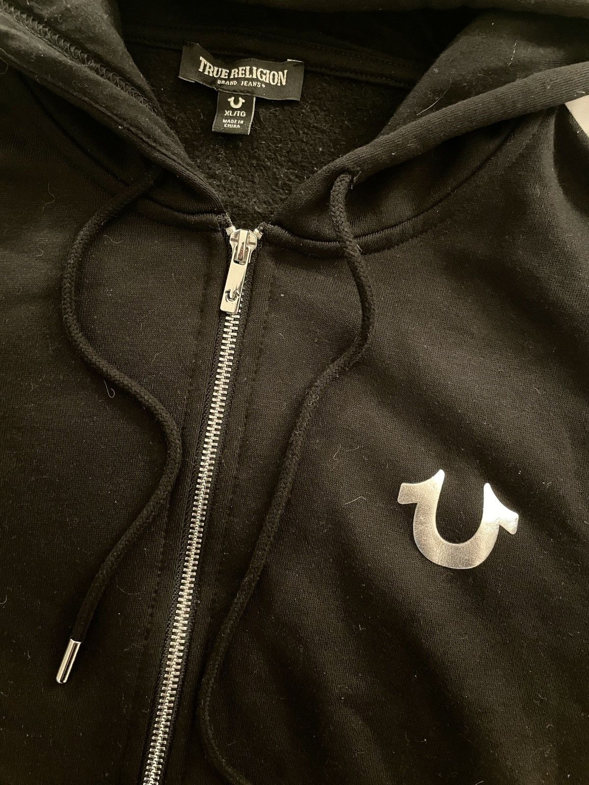 True Religion Black True Religion Zip Up Hoodie Size L / US 10 / IT 46 - 2 Thumbnail