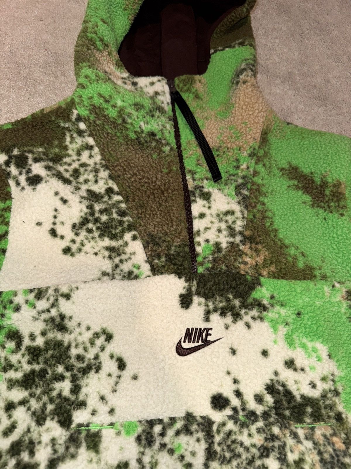 Nike Nike NSW Sherpa Sport Essentials+ 1/2 Zip Hoodie Fleece Size US XS / EU 42 / 0 - 2 Thumbnail