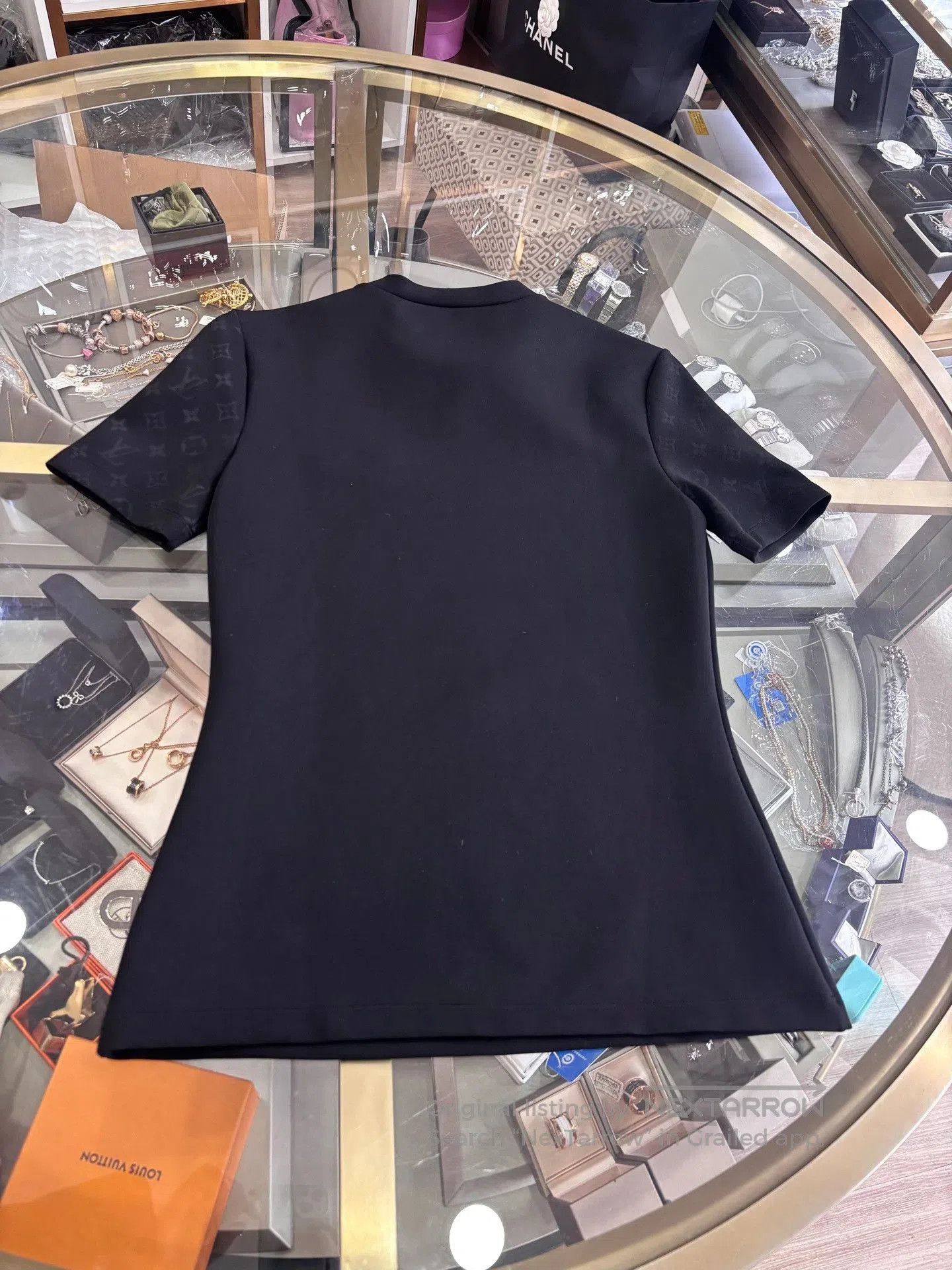 Louis Vuitton LV Black Cotton Short. Size S / US 4 / IT 40 - 3 Thumbnail