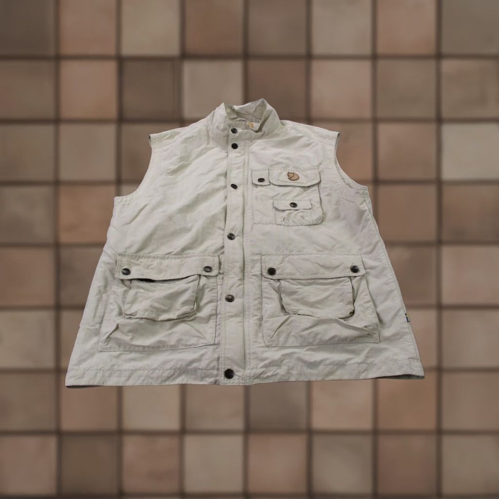 Vintage Fjällräven Vest Jacket Mens L Outdoors Hiking Cargo Utility Camping Fishing Size US L / EU 52-54 / 3 - 1 Thumbnail