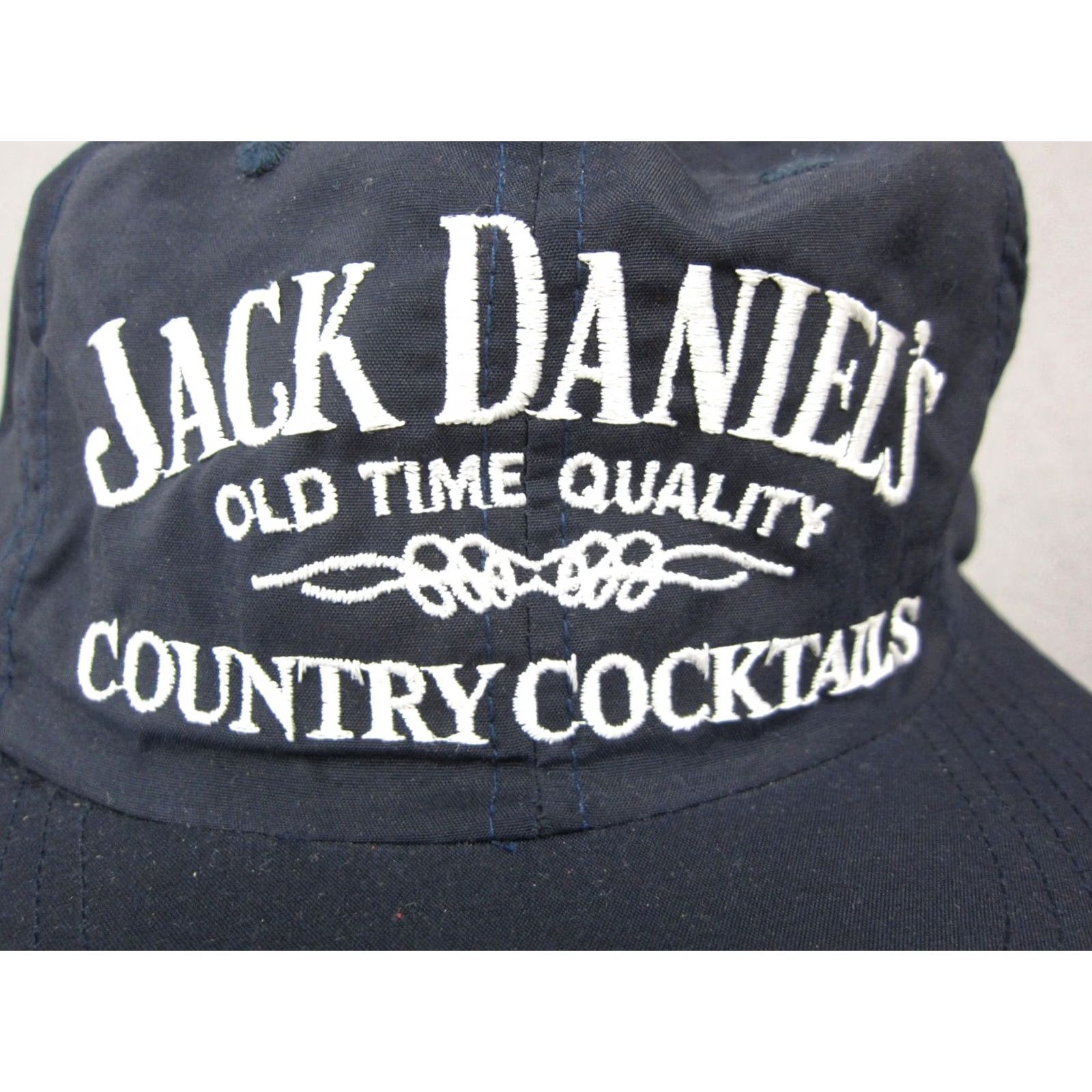 Vintage VINTAGE Jack Daniels Hat Men One Size Black Adjustable Trucker 80s 90s Country Cocktails Canvas Hat Mens Size ONE SIZE - 3 Thumbnail