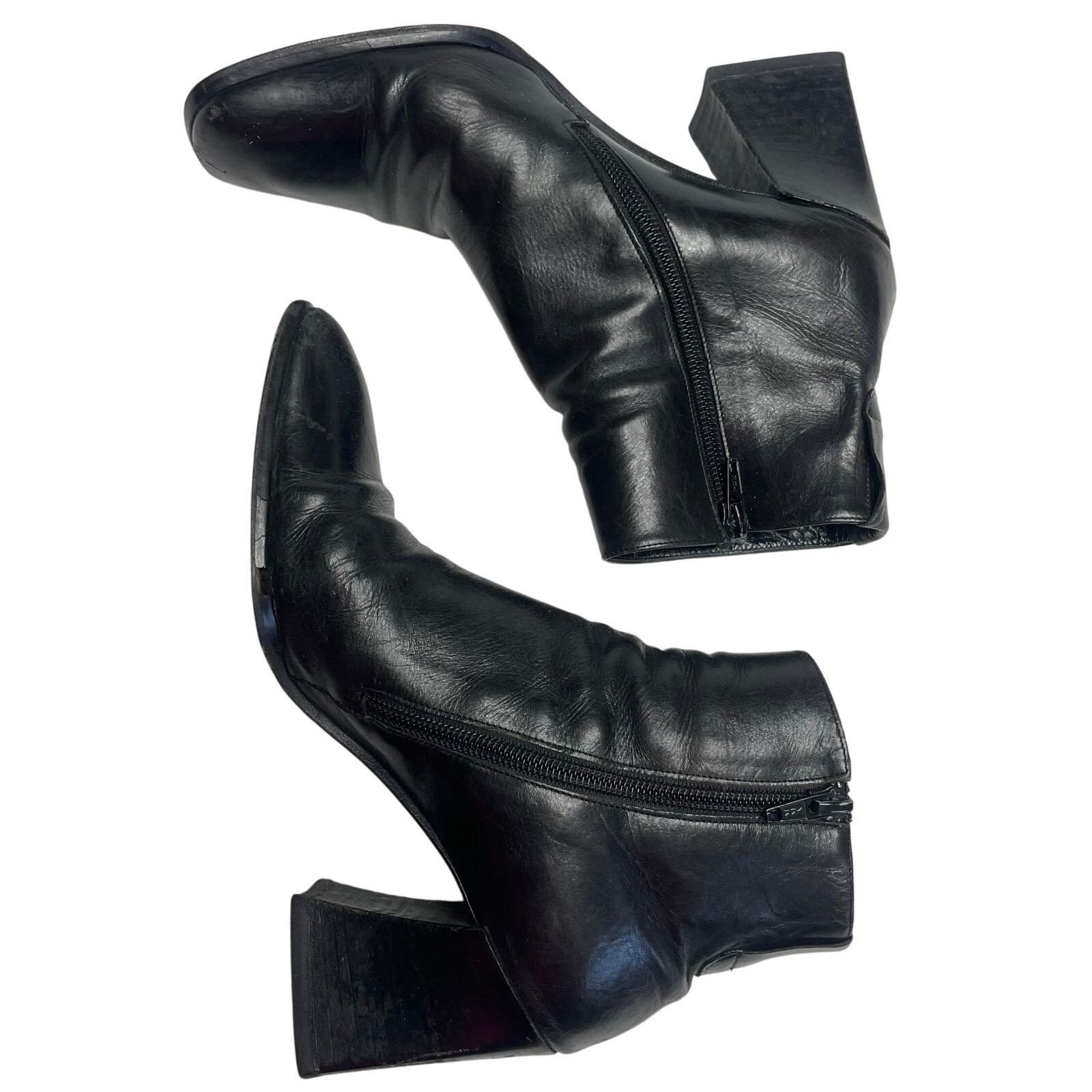 Other Via Spiga Black Leather Boot Size US 7 / IT 37 - 6 Thumbnail