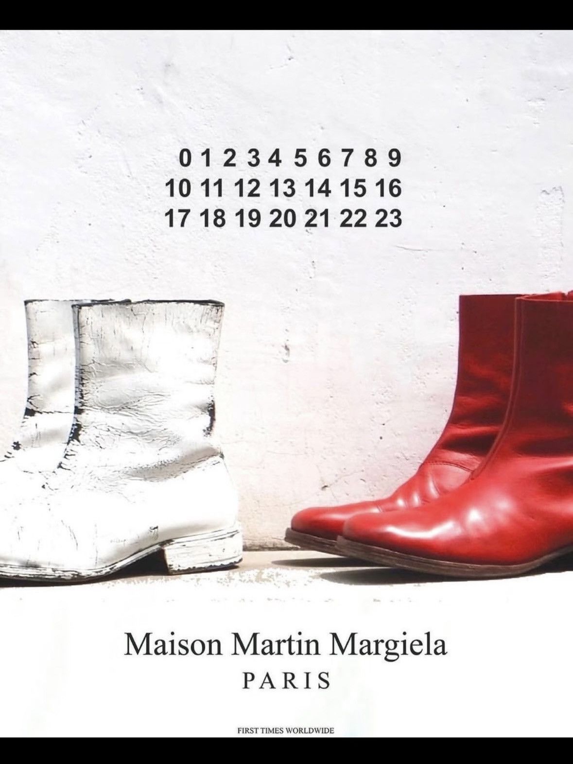 Maison Margiela Maison Martin Margiela | Artisanal Blood Red Square-Toe Boot Size US 10 / EU 43 - 2 Thumbnail