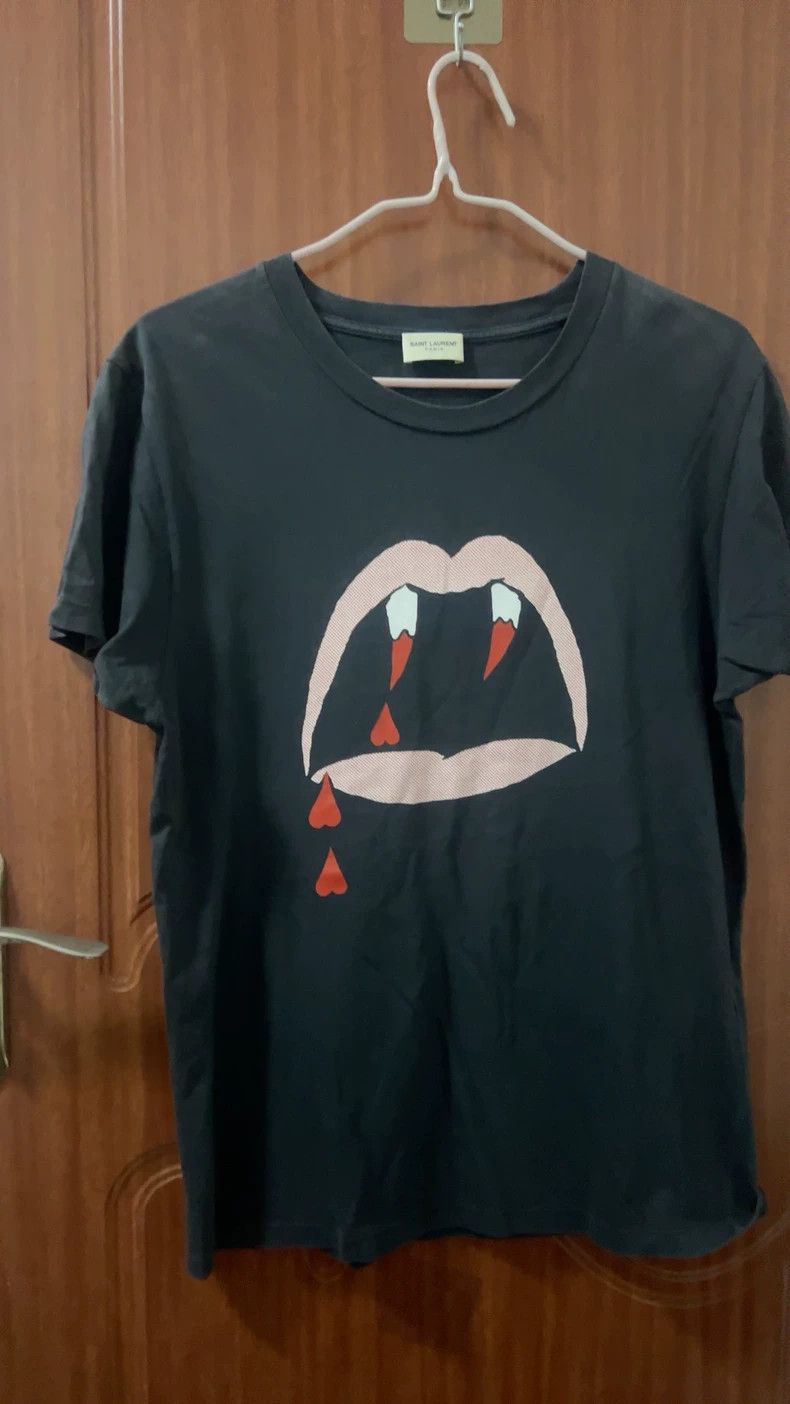 Saint Laurent Paris Saint laurent paris Bloody Teeth Short Sleeves 2506-Nextarr Size US XS / EU 42 / 0 - 1 Thumbnail