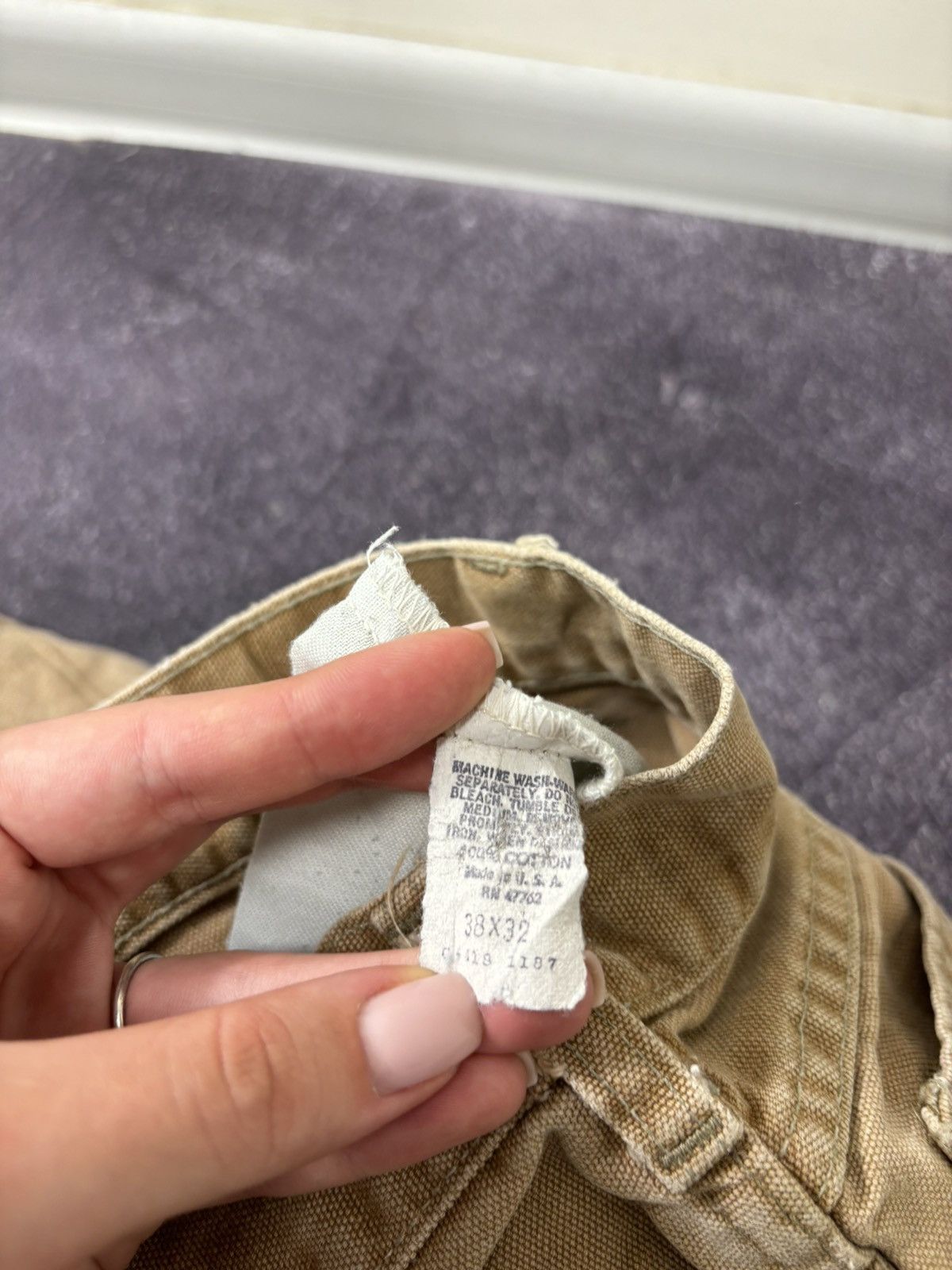 Carhartt Vintage 90s Carhartt USA Made Carpenter Work Baggy Pants Size US 38 / EU 54 - 18 Thumbnail