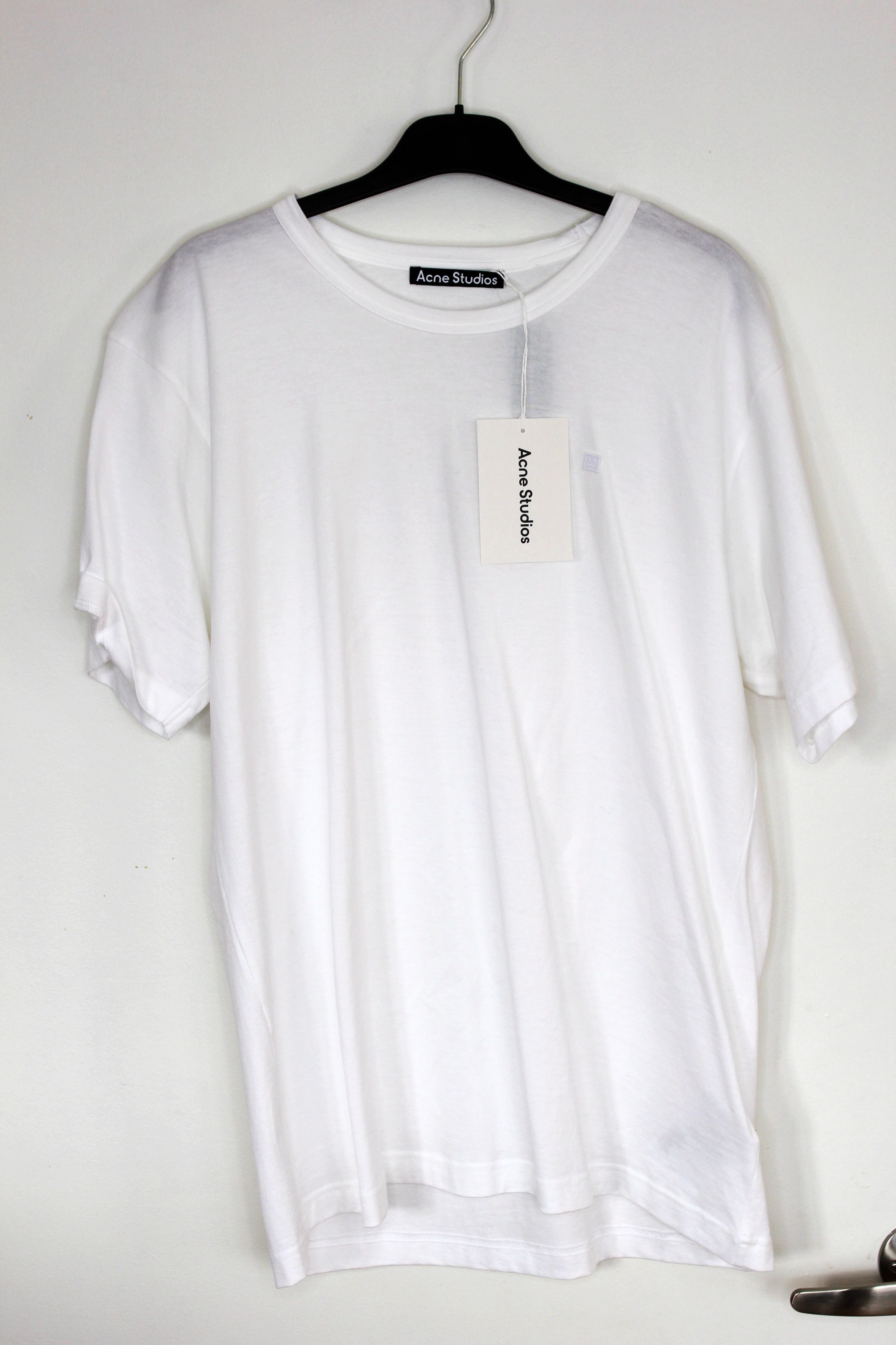 Acne Studios BNWT AW24 ACNE STUDIOS PATCH WHITE TSHIRT XL Size US XL / EU 56 / 4 - 2 Thumbnail