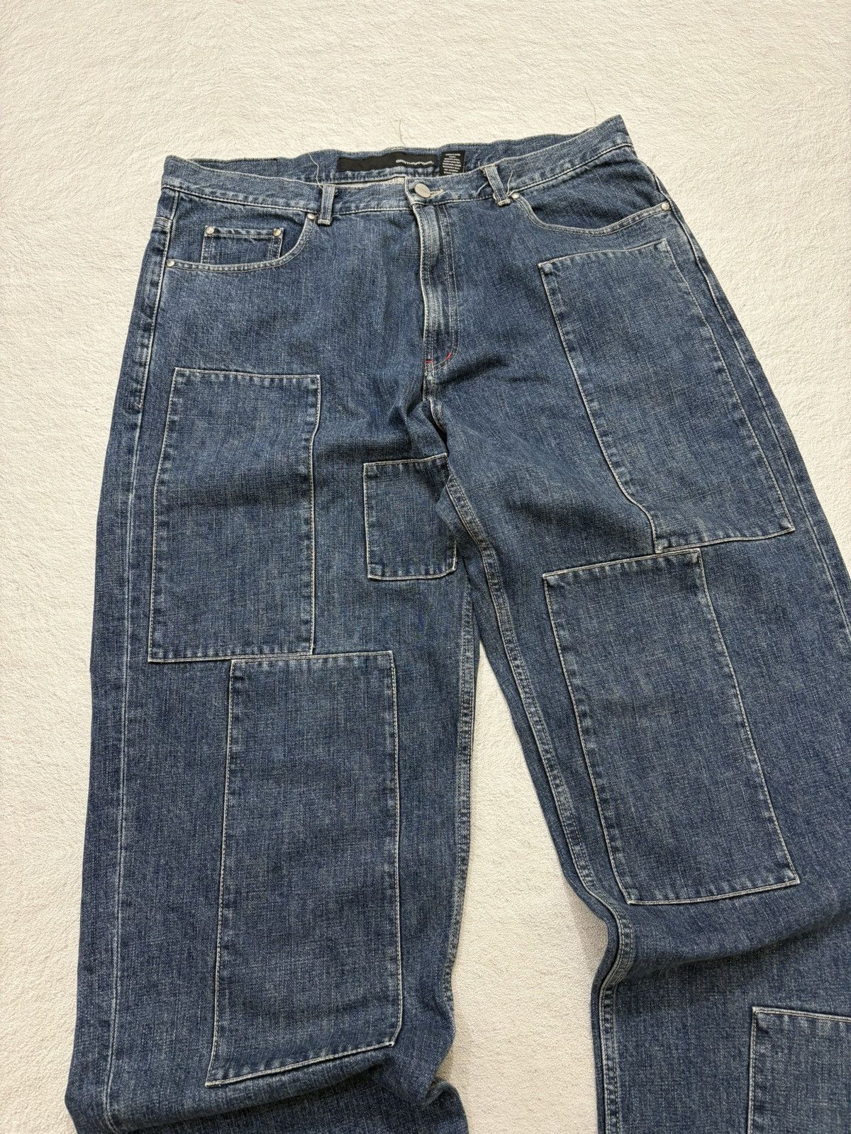 JNCO 2000s Brotherhood patchwork baggy denim y2k style Size US 38 / EU 54 - 2 Thumbnail