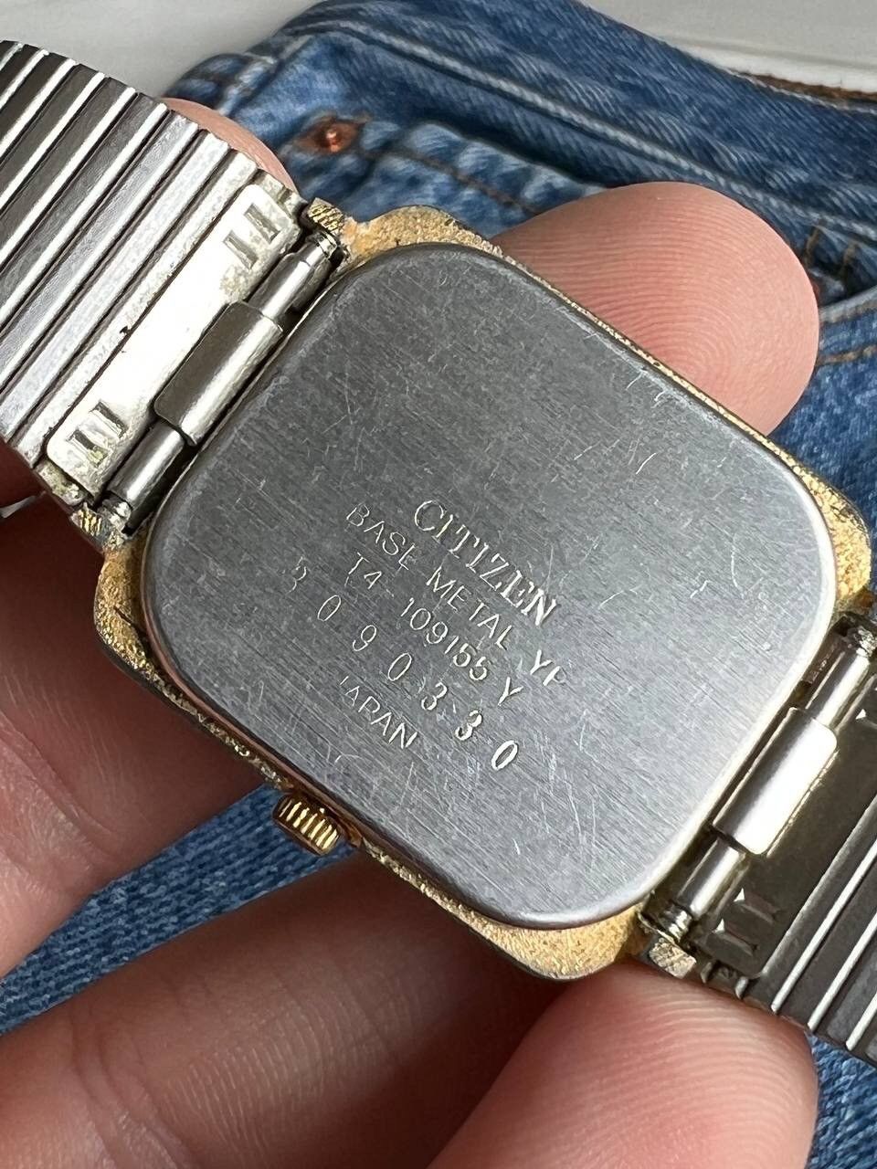 Citizen × Japanese Brand Citizen Vintage 80s Quartz Tank Watch Classic Japan Y2K Size ONE SIZE - 7 Thumbnail