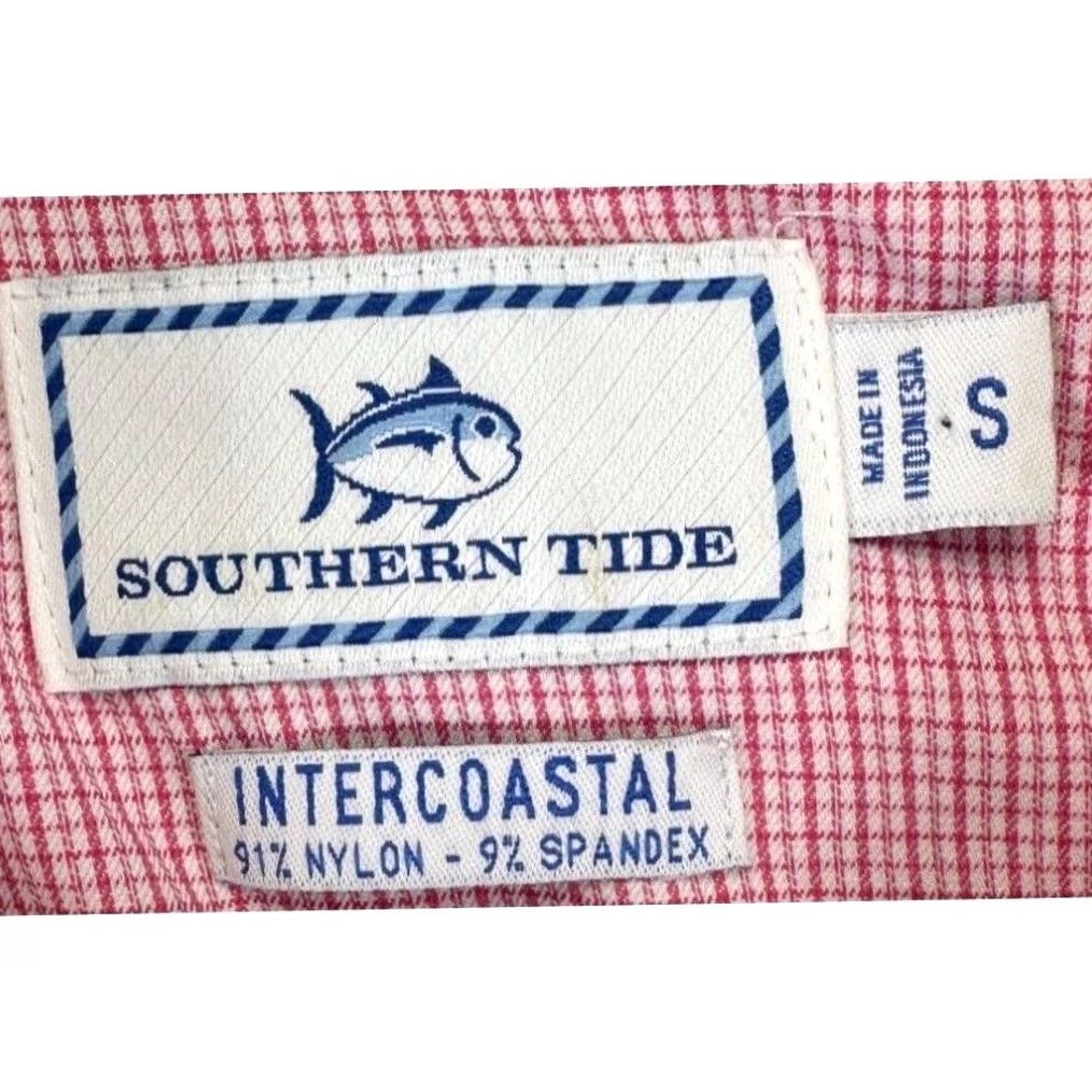 Southern Tide Southern Tide Shirt Adult Small Pink White Plaid Intercoastal Button Down Mens Size US S / EU 44-46 / 1 - 4 Thumbnail