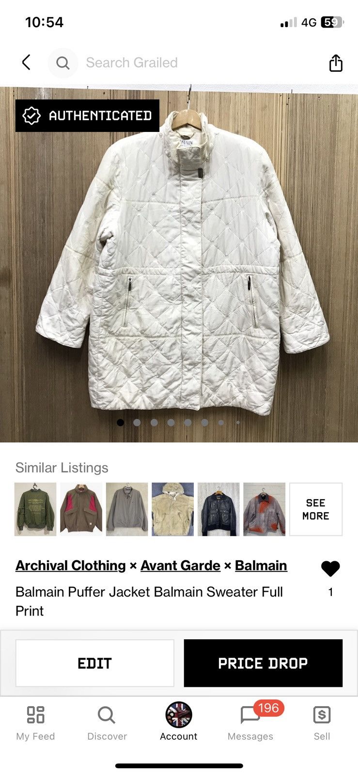 Balmain Balmain Puffer Jacket Balmain Sweater Full Print Size US L / EU 52-54 / 3 - 15 Thumbnail