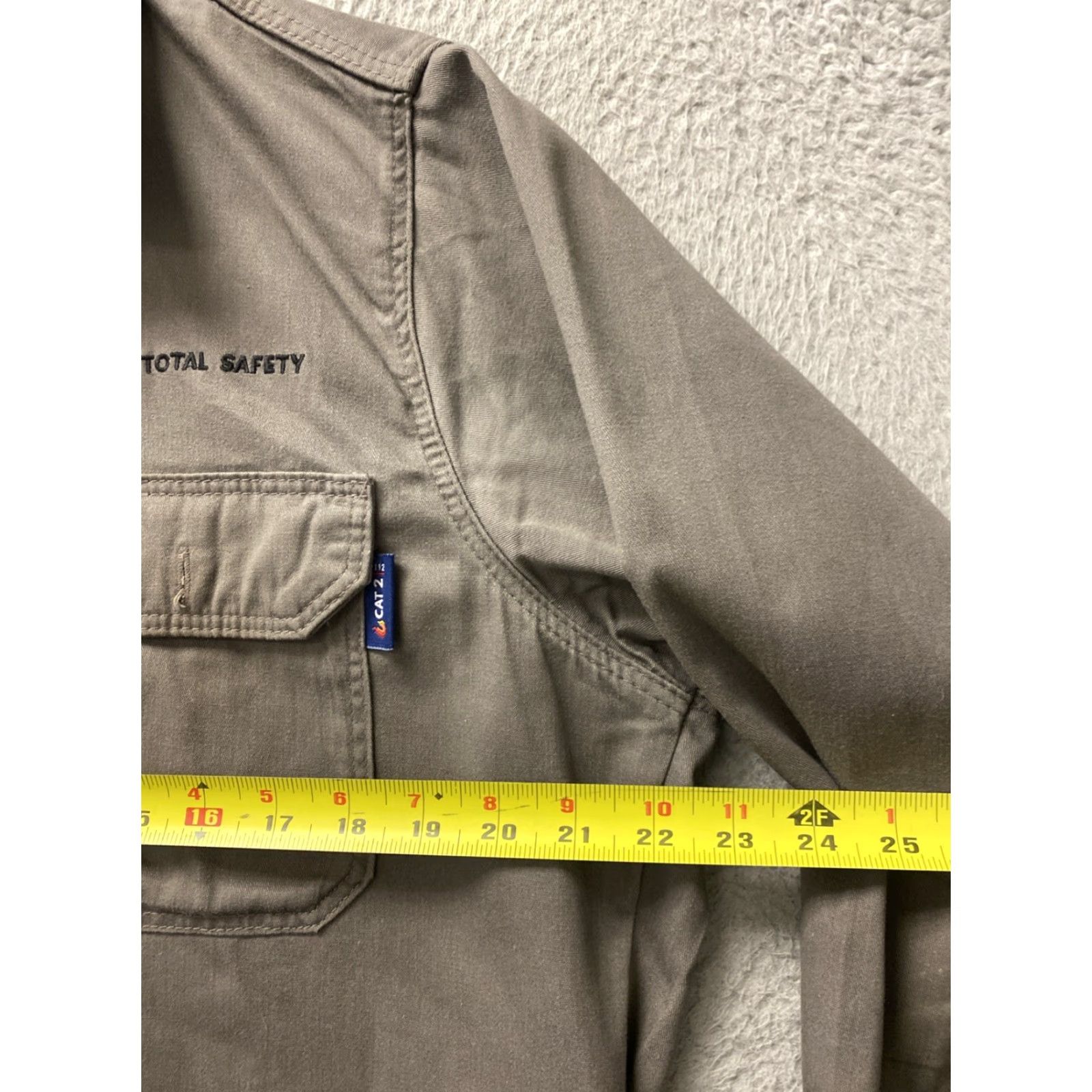 Vintage VINTAGE Lipco FR Flame Resistant Welding Shirt Heavy Weight Cotton Men Large Gray Safety Workwear Size US L / EU 52-54 / 3 - 5 Thumbnail