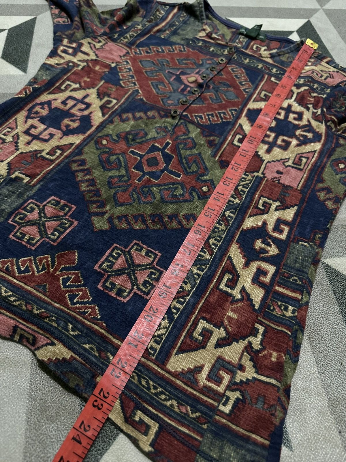 Ralph Lauren vintage Ralph Lauren Aztec/Native-inspired pattern henley Size M / US 6-8 / IT 42-44 - 9 Thumbnail