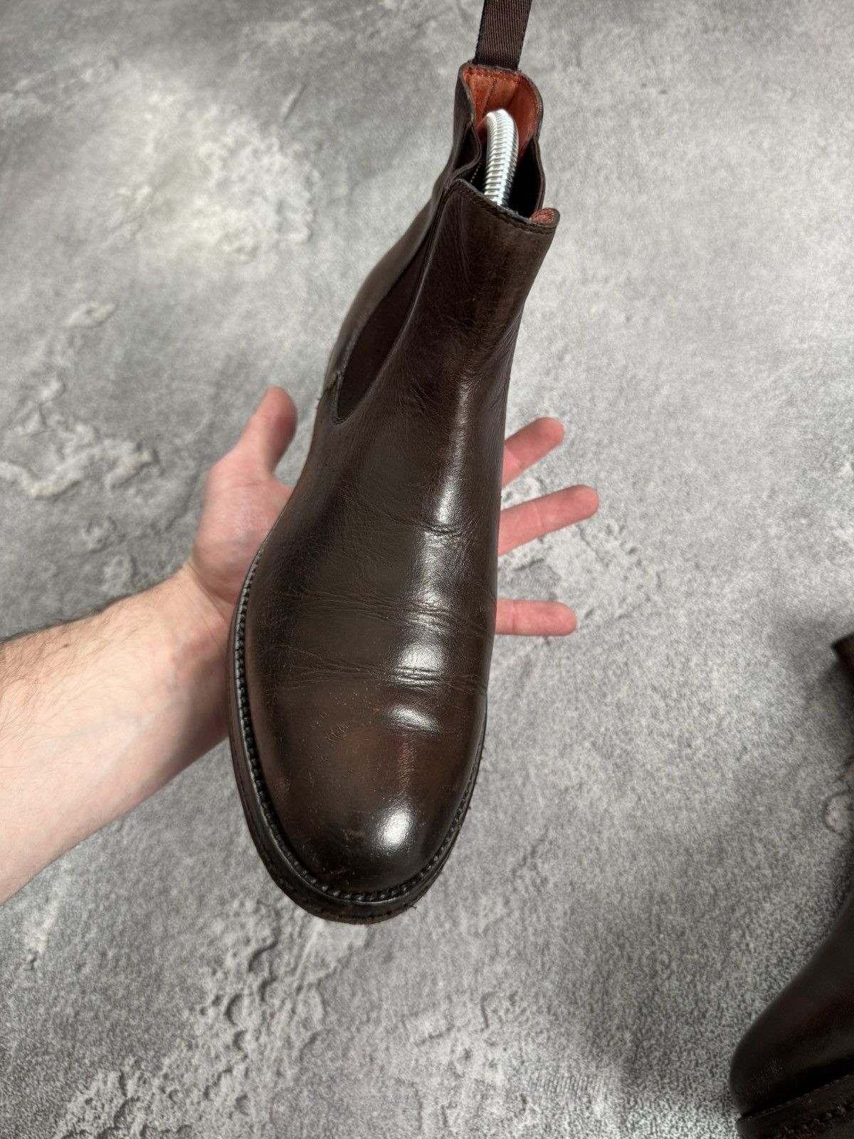 Santoni Santoni Women’s Brown Leather Chelsea Boots – Size EU 38 Size US 8 / IT 38 - 8 Thumbnail