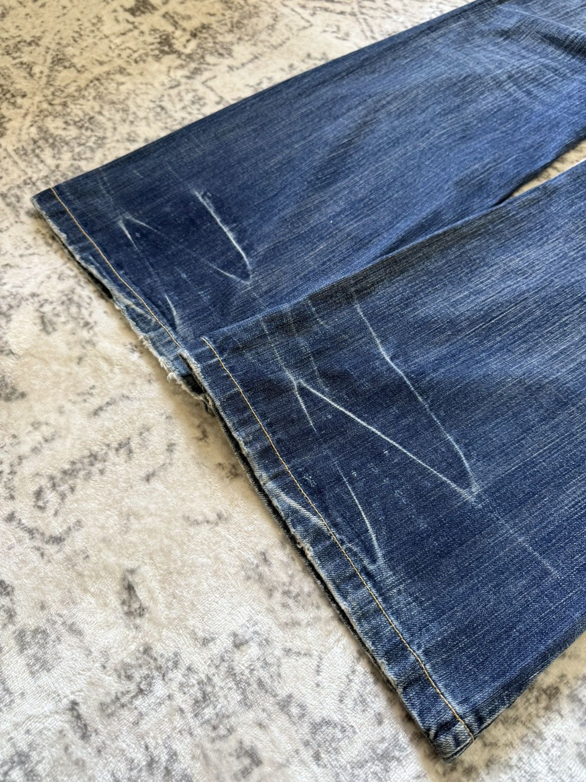 Japanese Brand Drive Jeans Japan Studded Embellishe Wide Leg Flared Jeans Size US 29 - 20 Thumbnail