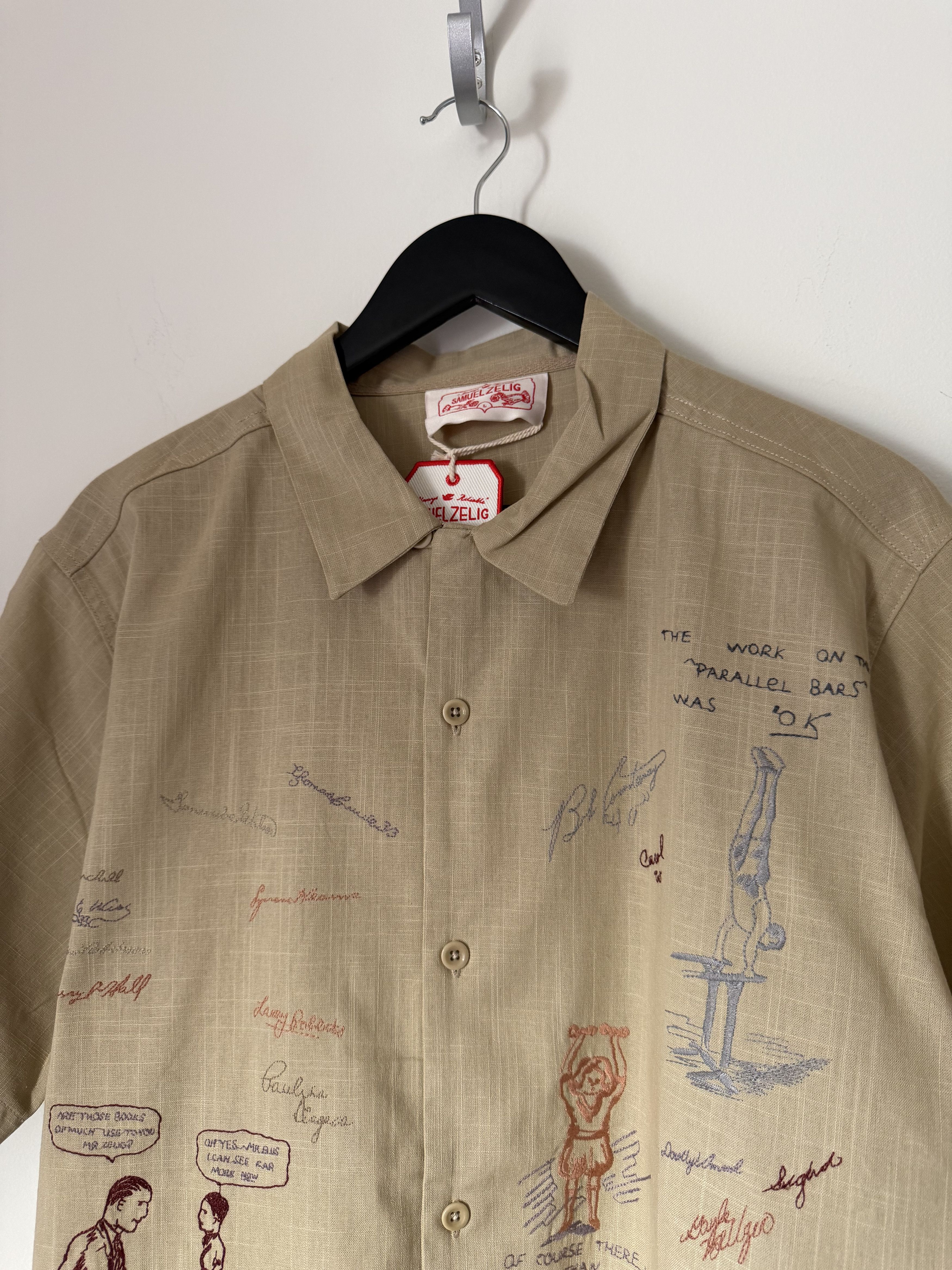 Samuel Zelig Samuel Zelig Yearbook Button Up Camp Shirt in Beige Size US L / EU 52-54 / 3 - 2 Thumbnail