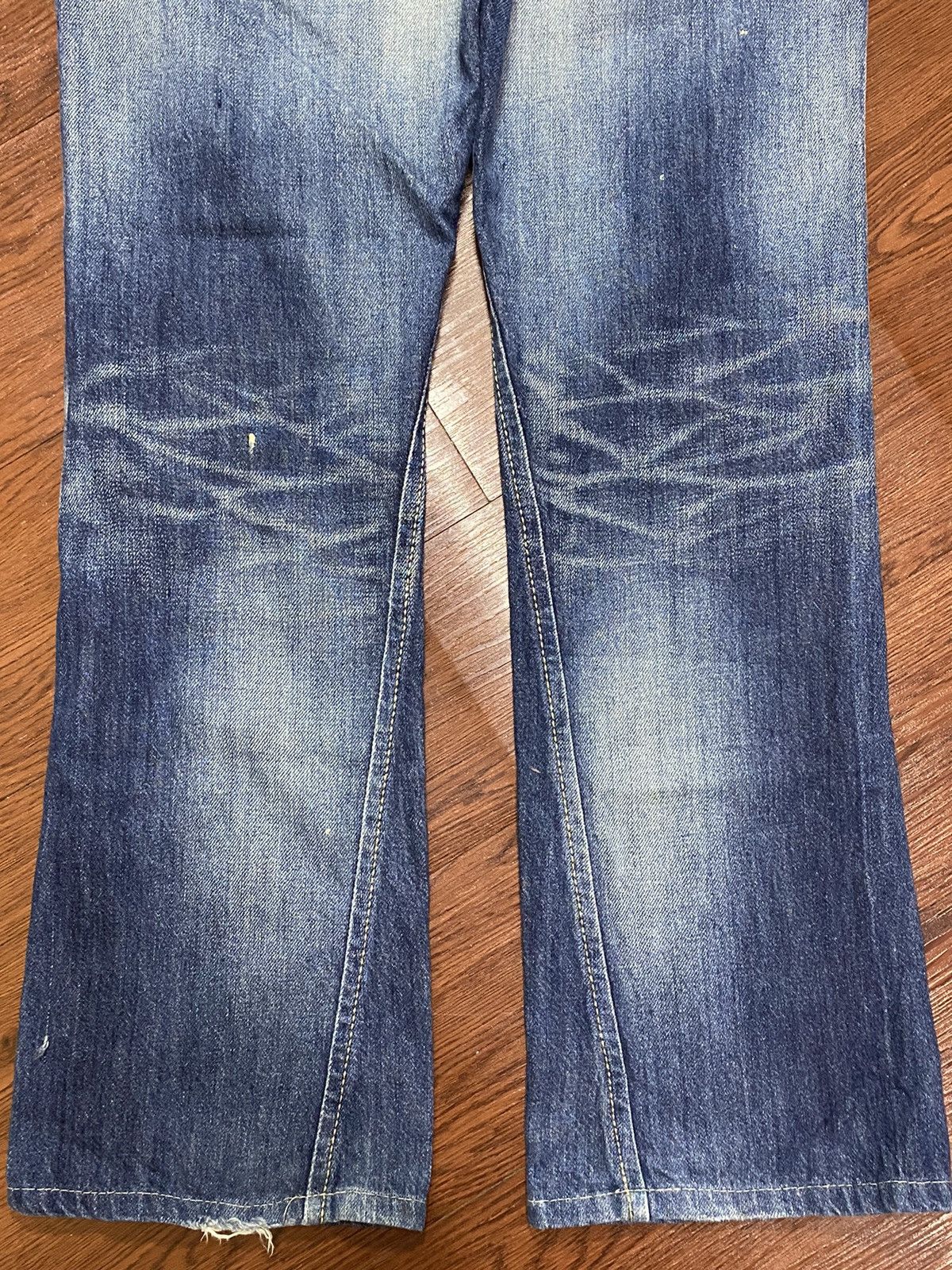 Edwin Vintage Edwin Blue Trip Whisker Flare Jeans Size US 33 - 10 Thumbnail
