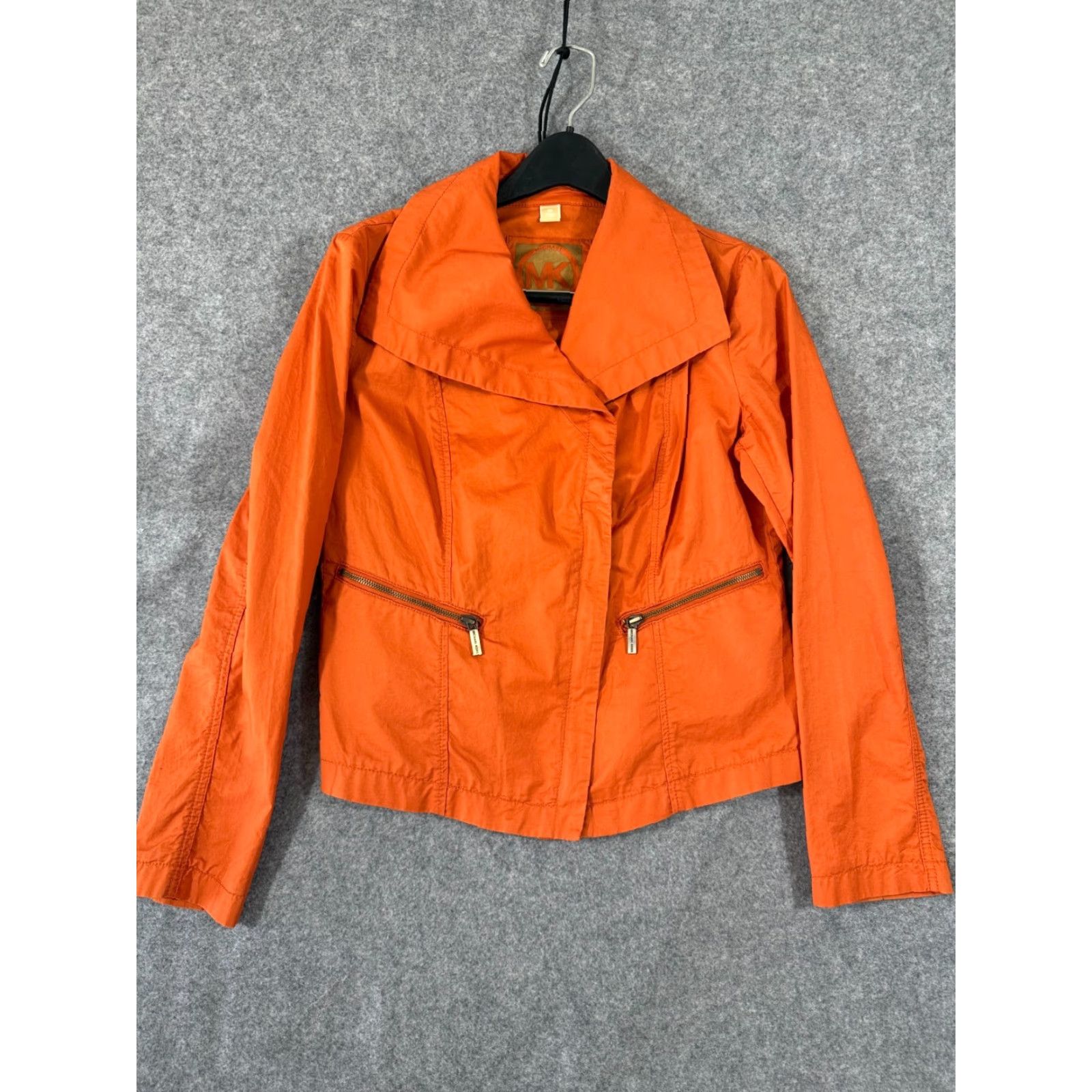 Michael Kors Michael Kors Jacket Womens M Burnt Orange Lightweight Full Zip Asymmetrical Size M / US 6-8 / IT 42-44 - 3 Thumbnail