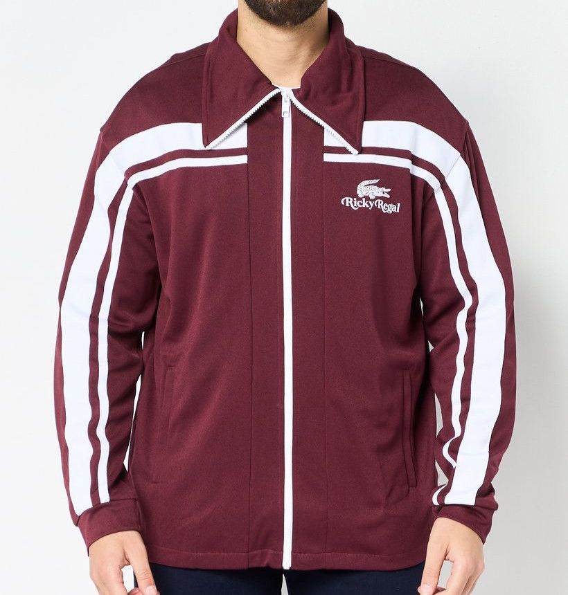 Lacoste X Ricky Regal Contrast Striped Pique Zip Jacket
