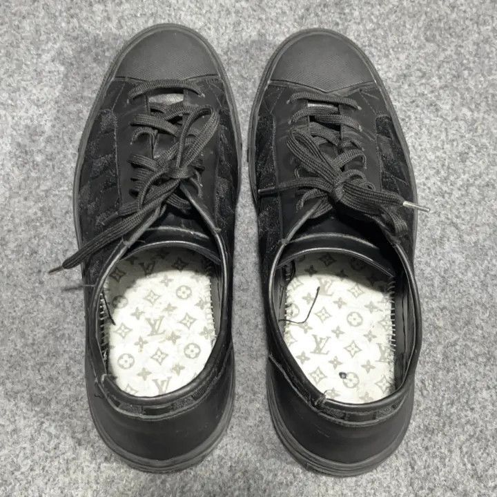 Other Louis Vuitton Black Checkerboard Low-Top Sneakers -2508 Size US 9.5 / EU 42-43 - 5 Thumbnail