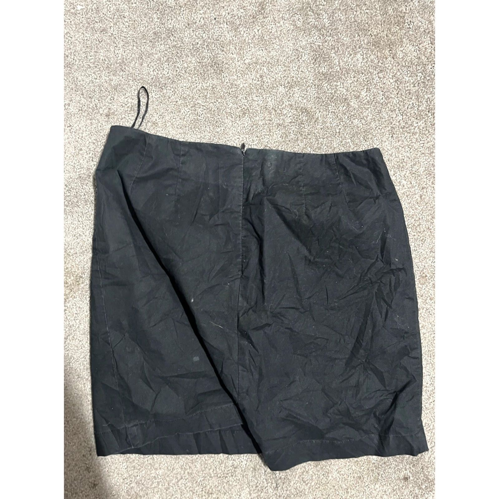 Gap VINTAGE Gap Skirt Black Cotton Spandex 6 Short Zip Back Up to Date Cargo Pockets Womens Size 28" / US 6 / IT 42 - 3 Thumbnail